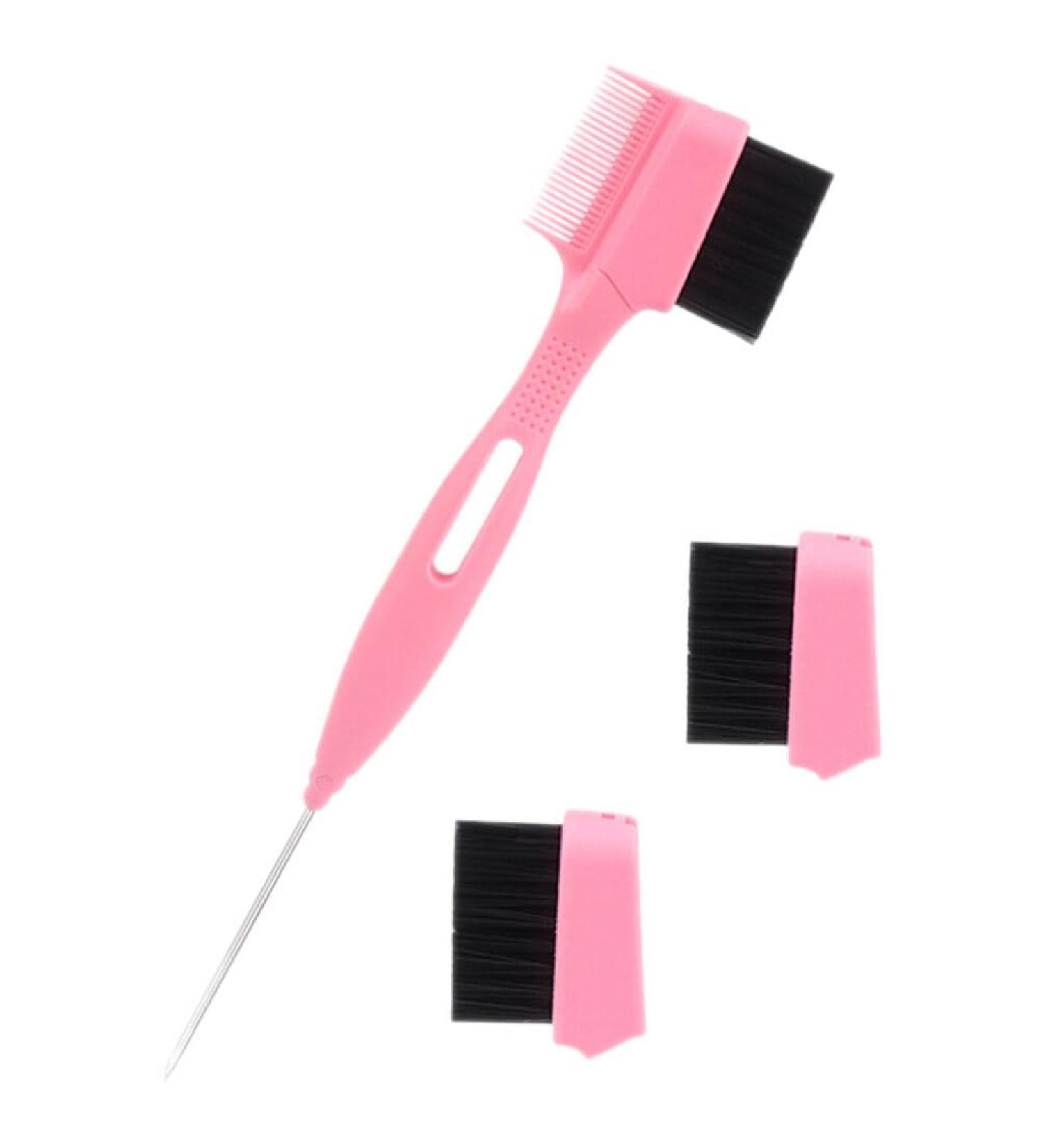 PATKAW 1 Set Double-headed Eyebrow Comb Brush Portable Eyebrow Comb Women Hair Edge Brush with Head Replacement - Buy Online on GoSupps.com