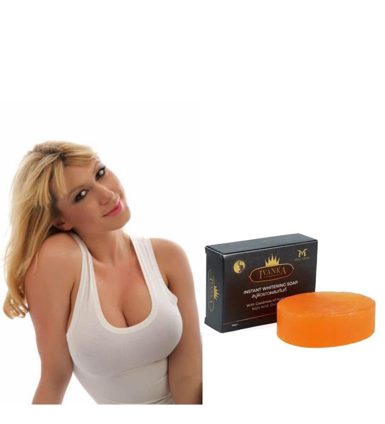  MACARIA Ivanka Instant Whitening Soap Glutathione Skin Brightening Soap - Buy Online on GoSupps.com