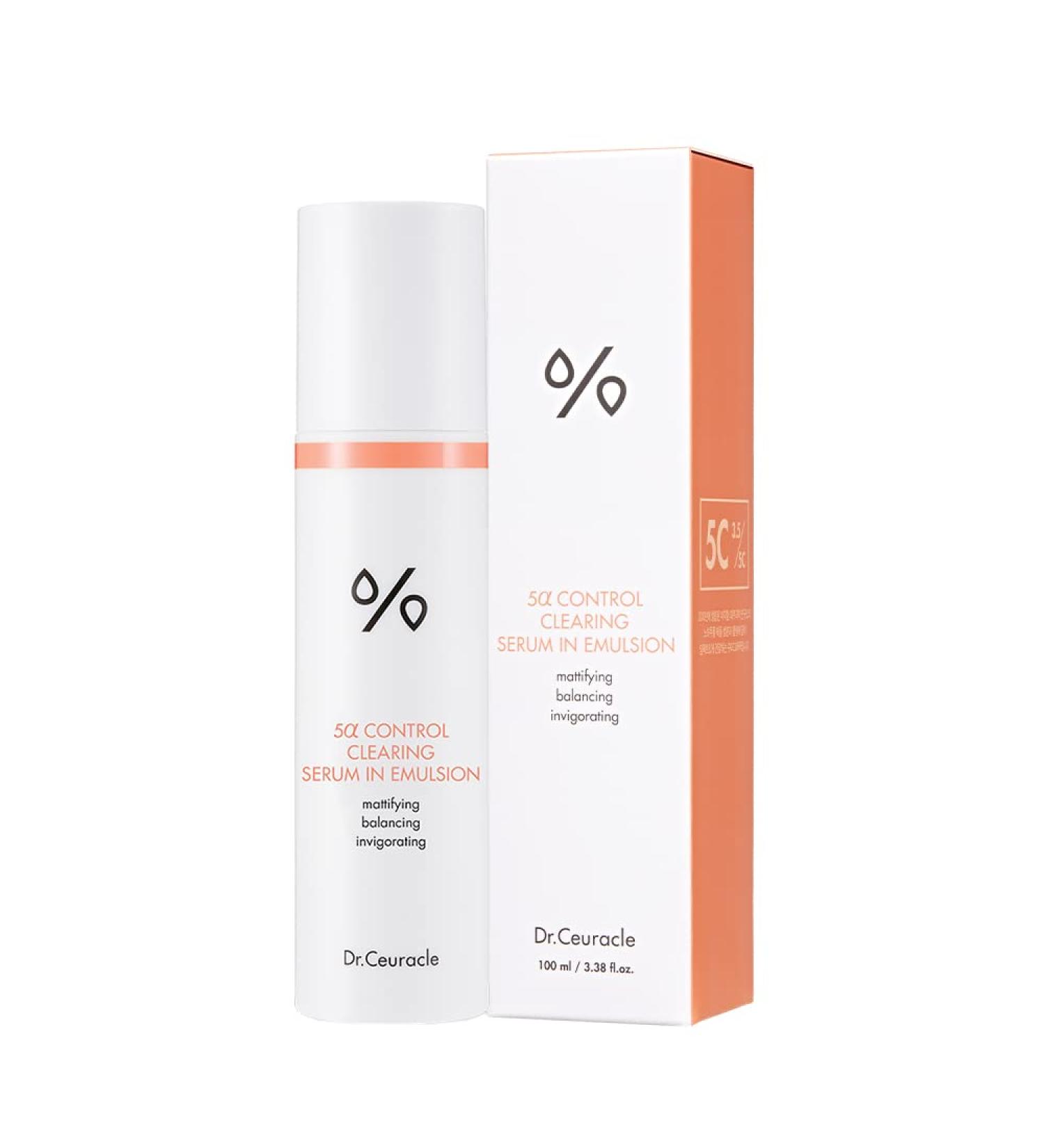 Dr.Ceuracle 5 Control Clearing Serum Emulsion 100ml - Best for Acne & Oily Skin - International Shipping Available - Buy Online on GoSupps.com