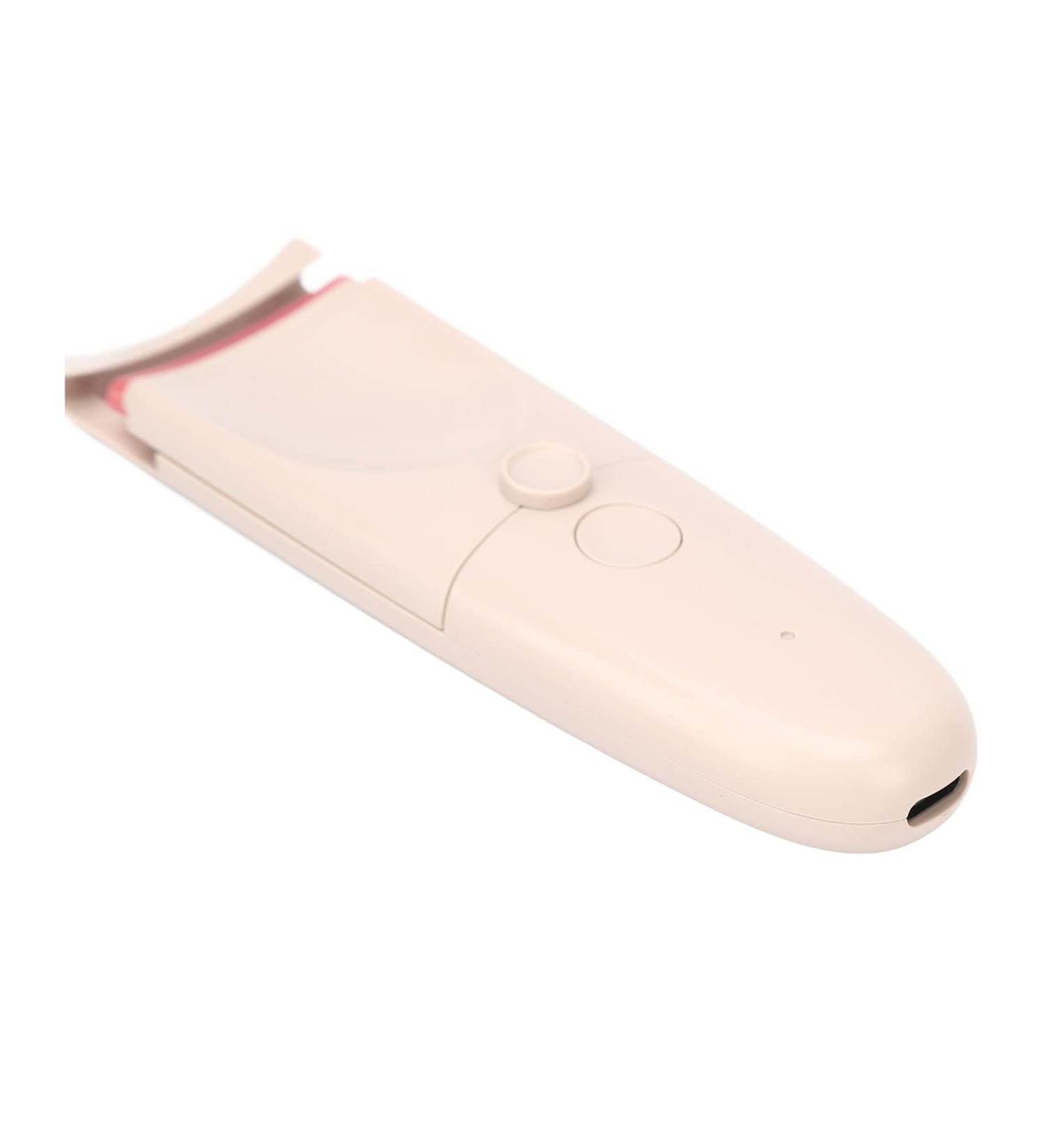 Heated Eyelash Curler USB Chargeable Portable Lasting Salon Home Apricot with 2 Gears Temperature Control - Buy Online on GoSupps.com