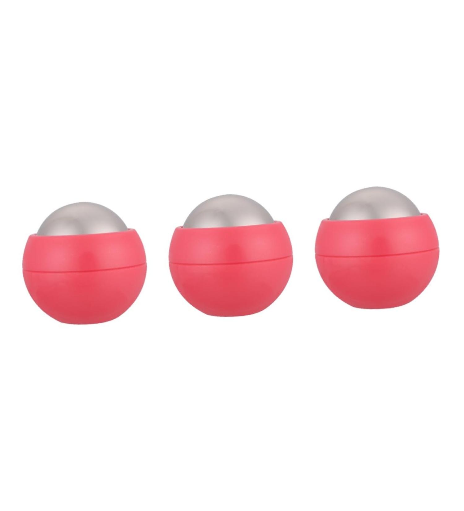Beaupretty Hand Massage Ball Trigger Point Tool - Hot & Cold Face Massage Device - Pink Stainless Steel Roller for Fitness & Relaxation - Buy Online on GoSupps.com