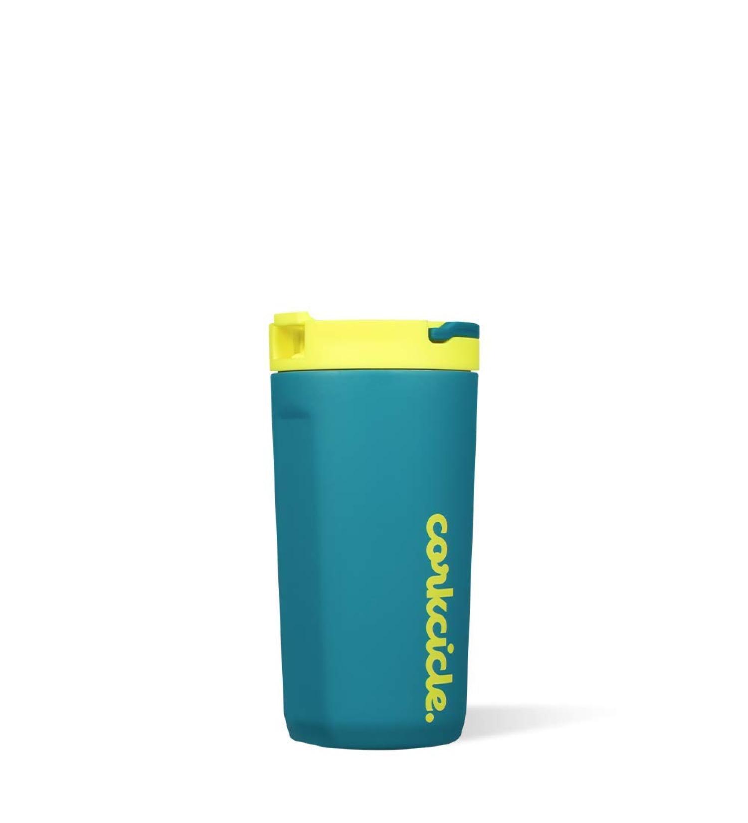 Corkcicle Kids Tumbler 12 oz - Triple Insulated Stainless Steel Travel Mug, Easy Grip, Non-Slip Bottom - Keeps Beverages Cold for 18 Hours, Hot for 3 Hours, Electric Tide - Buy Online on GoSupps.com