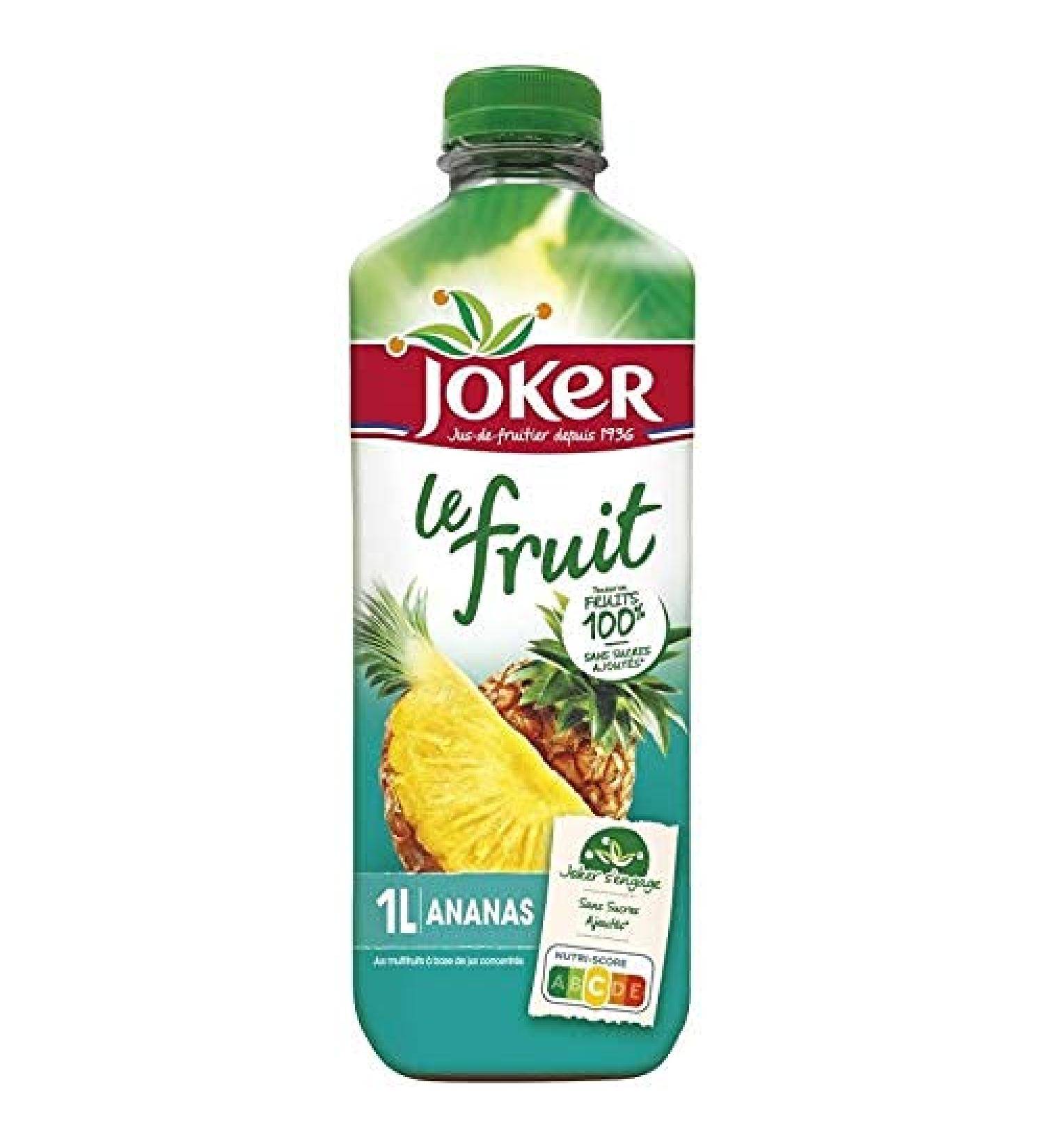 JOKER - Le Fruit Pineapple Juice Pet 1L - (Pack of 4)