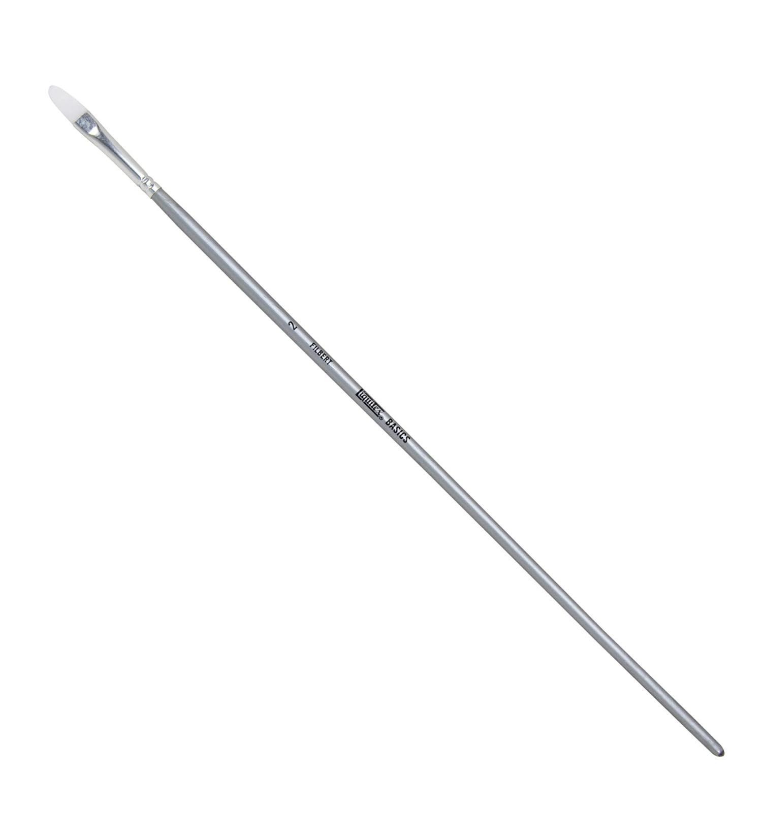 Liquitex Basics Paintbrush No. 2 White Filbert - Professional Quality Brush for Artists - Buy Online on GoSupps.com