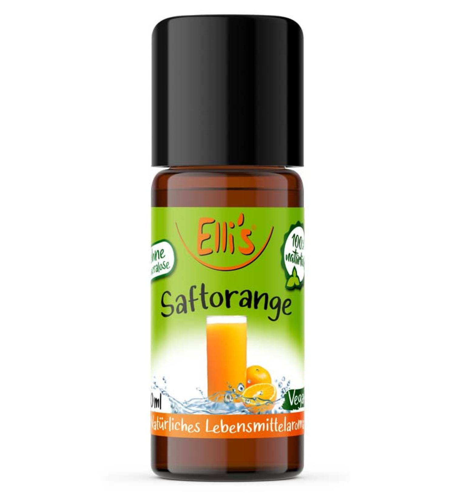 Ellis Flavors Orange Juice Aroma | 100% Vegan Natural Flavor Concentrate | Ideal for Dishes & Drinks | 10 ml - Buy Online on GoSupps.com