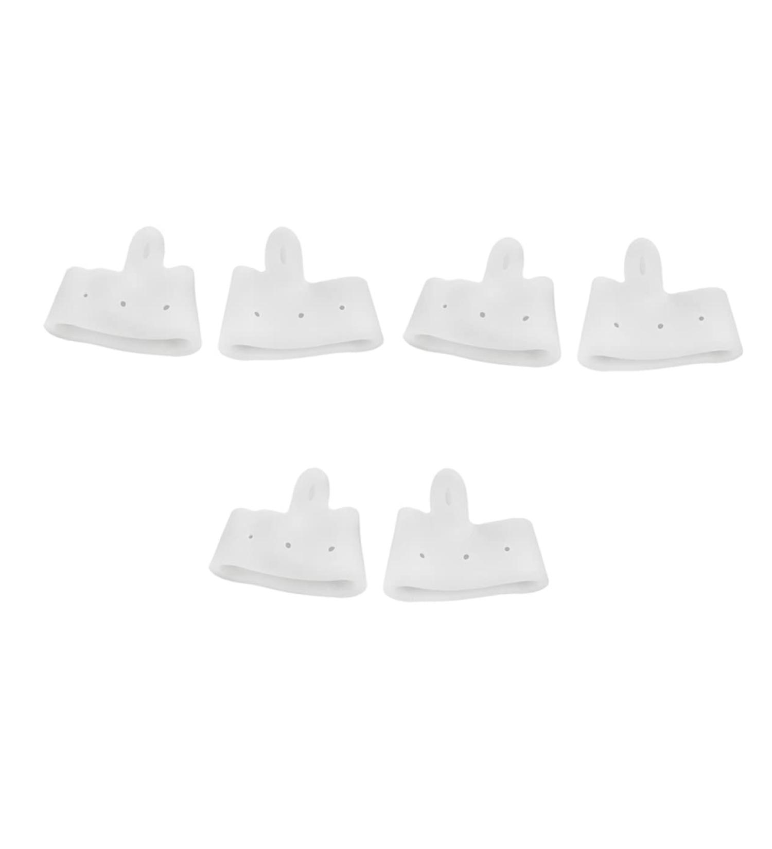 Hemoton Silicone Gel Metatarsalgia Insoles - 3 Pairs Separator Insole Set for Foot Pain Relief - Toe Separator Divider, Bunion Pad, Toe Spreader Cushion - White - Buy Online on GoSupps.com