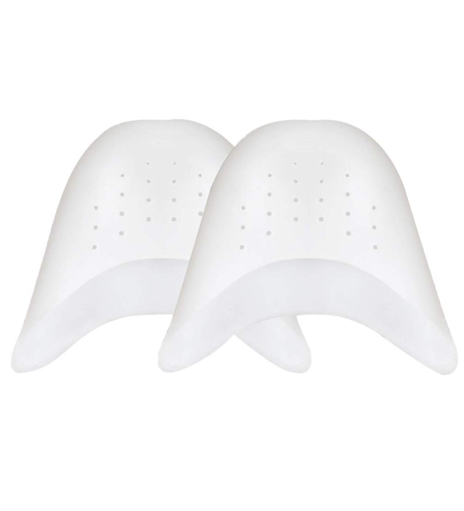FOMIYES Silicone Pointed Dance Shoe Pads - High Heel Toe Protectors for Women - 1 Pair (White) - Buy Online on GoSupps.com