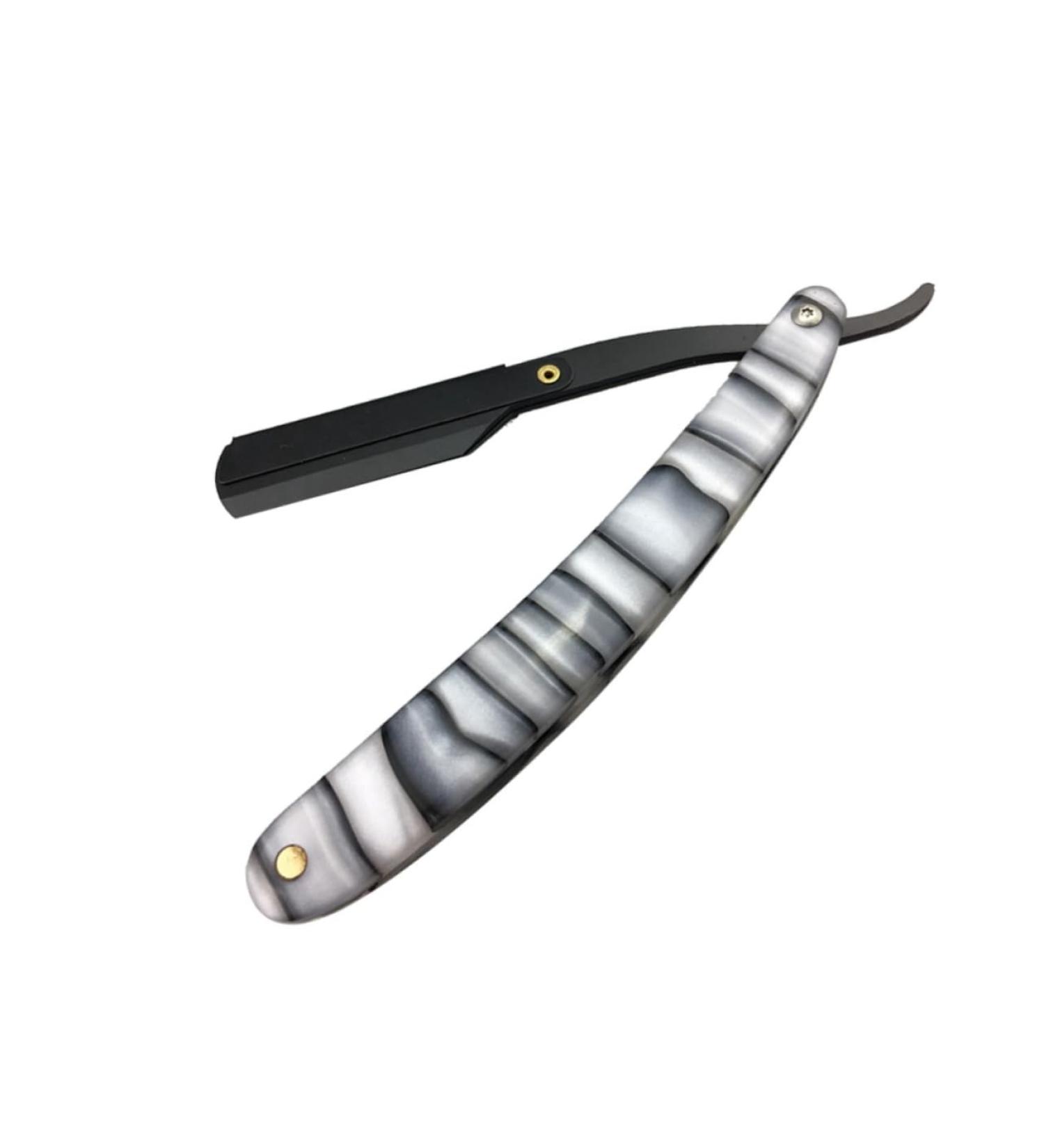 Beavorty Metal Hand Razor - Steel Straight Razor for Men | Safe Hairdressing Tool - Buy Online on GoSupps.com