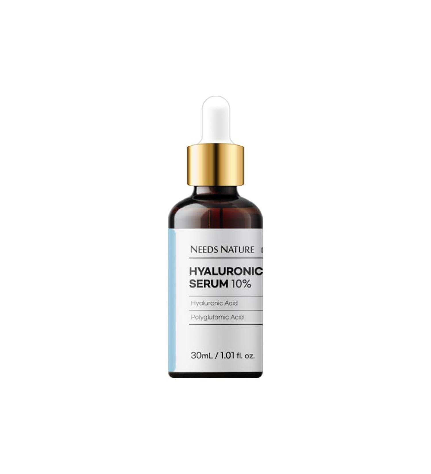 Buy NEEDS NATURE DIY Hyaluronic Acid Serum 10% | 1.01fl.oz/30ml | Hydrate & Rejuvenate | International Shipping Available - Buy Online on GoSupps.com