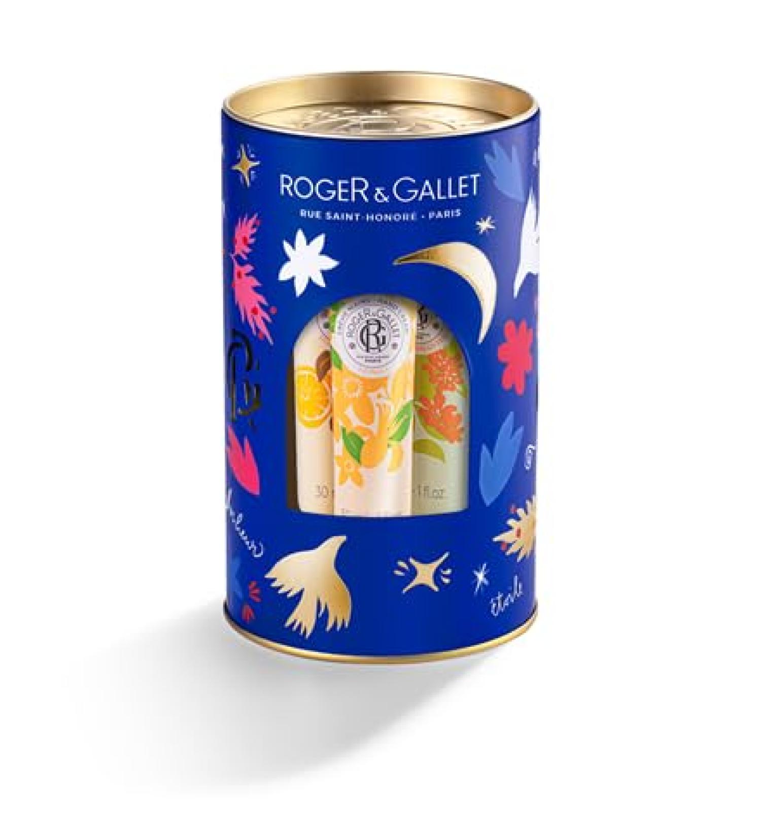 ROGER & GALLET | Hand & Nail Cream Trio Gift Set | Nourishing Hand Cream & Hand Moisturizer | Limited Edition - Orange Wood Neroli Osmanthus Flower Hand Cream Tin Trio 2 - Buy Online on GoSupps.com