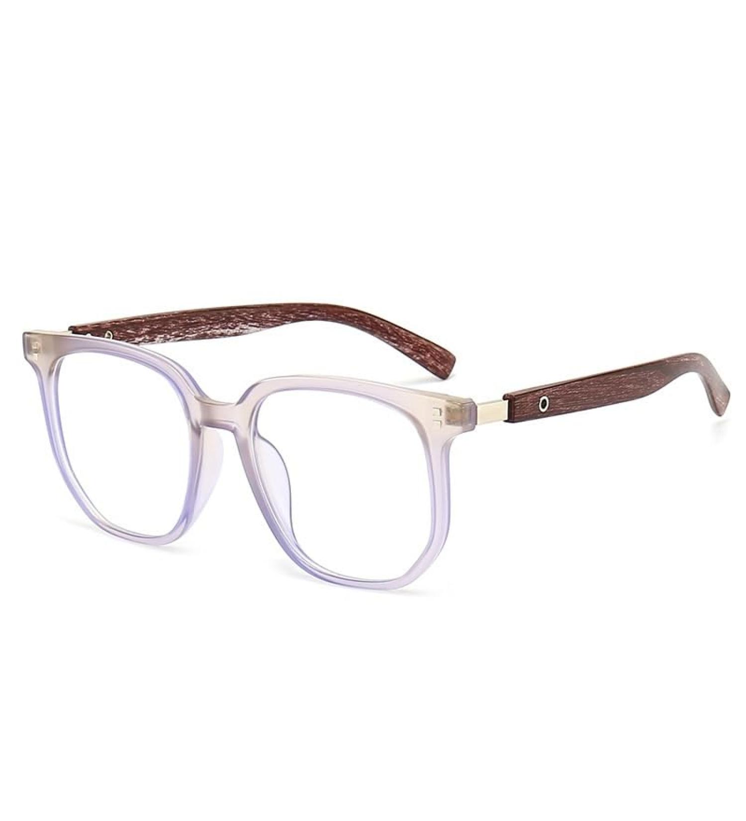 Parwana Large Square Reading Glasses - Oversized Anti-Blue Light & UV Protection - Fashionable +350 Blue Computer Readers - Buy Online on GoSupps.com