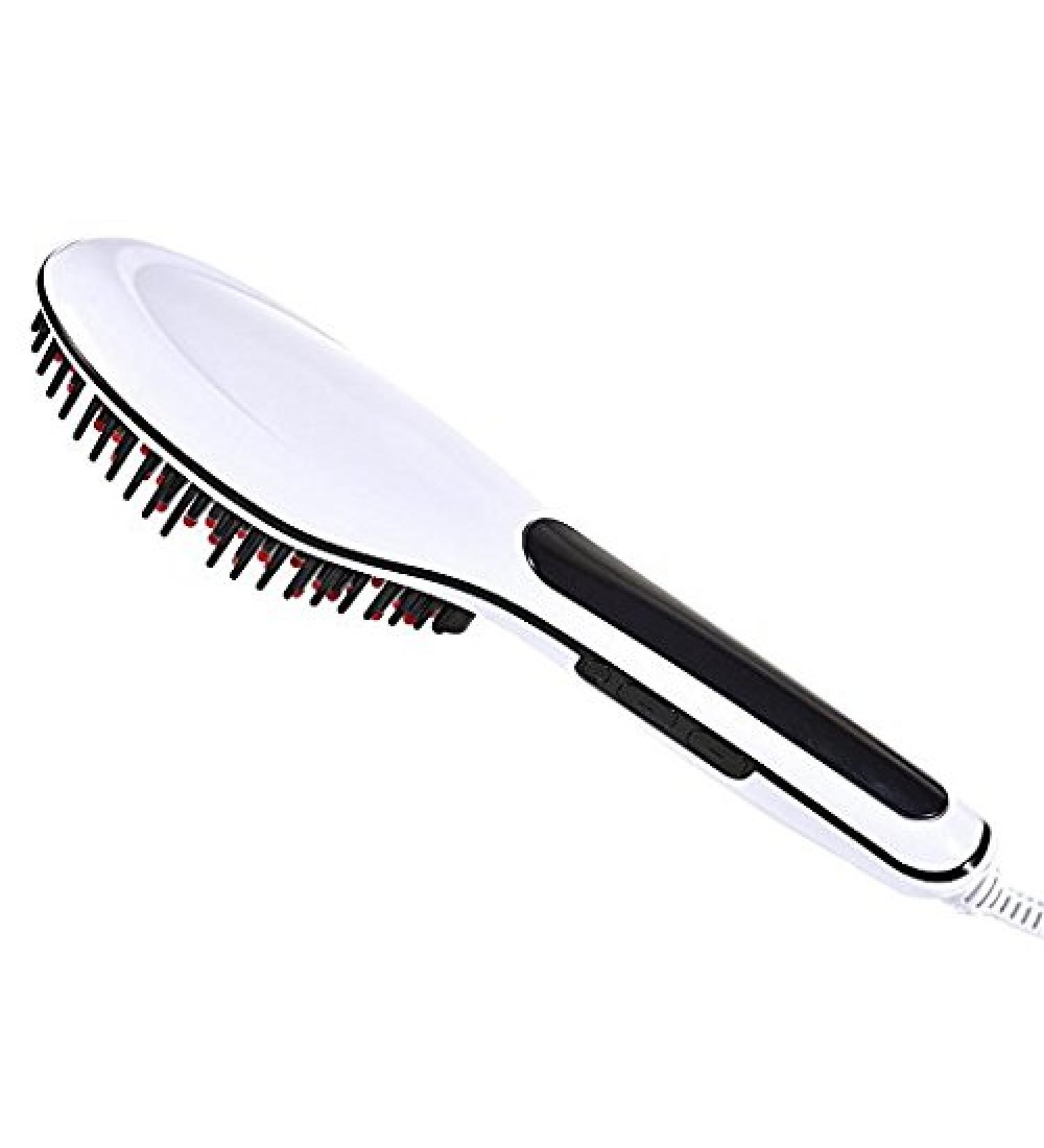 RoyalCraft Hair Straightener Brush | Pro Electric Styling Comb for Silky Straight Hair | Anti-Scald Anti-Static & Zero Damage Care | International Shipping Available - Buy Online on GoSupps.com