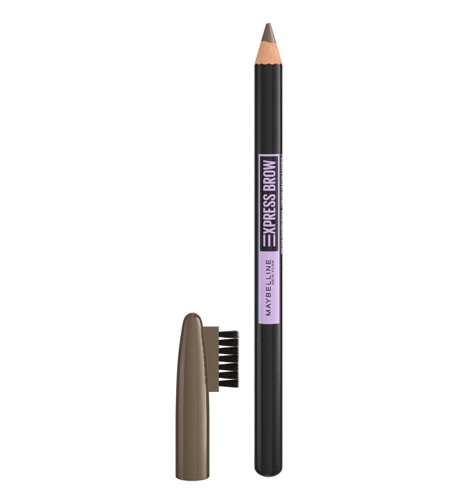 Maybelline New York - Tone-on-Tone Eyebrow Pencil - Long-Lasting & Natural Effect - Integrated Brush - Natural Wax Formula - Express Brow - Shade: Medium Brown (04) - Buy Online on GoSupps.com