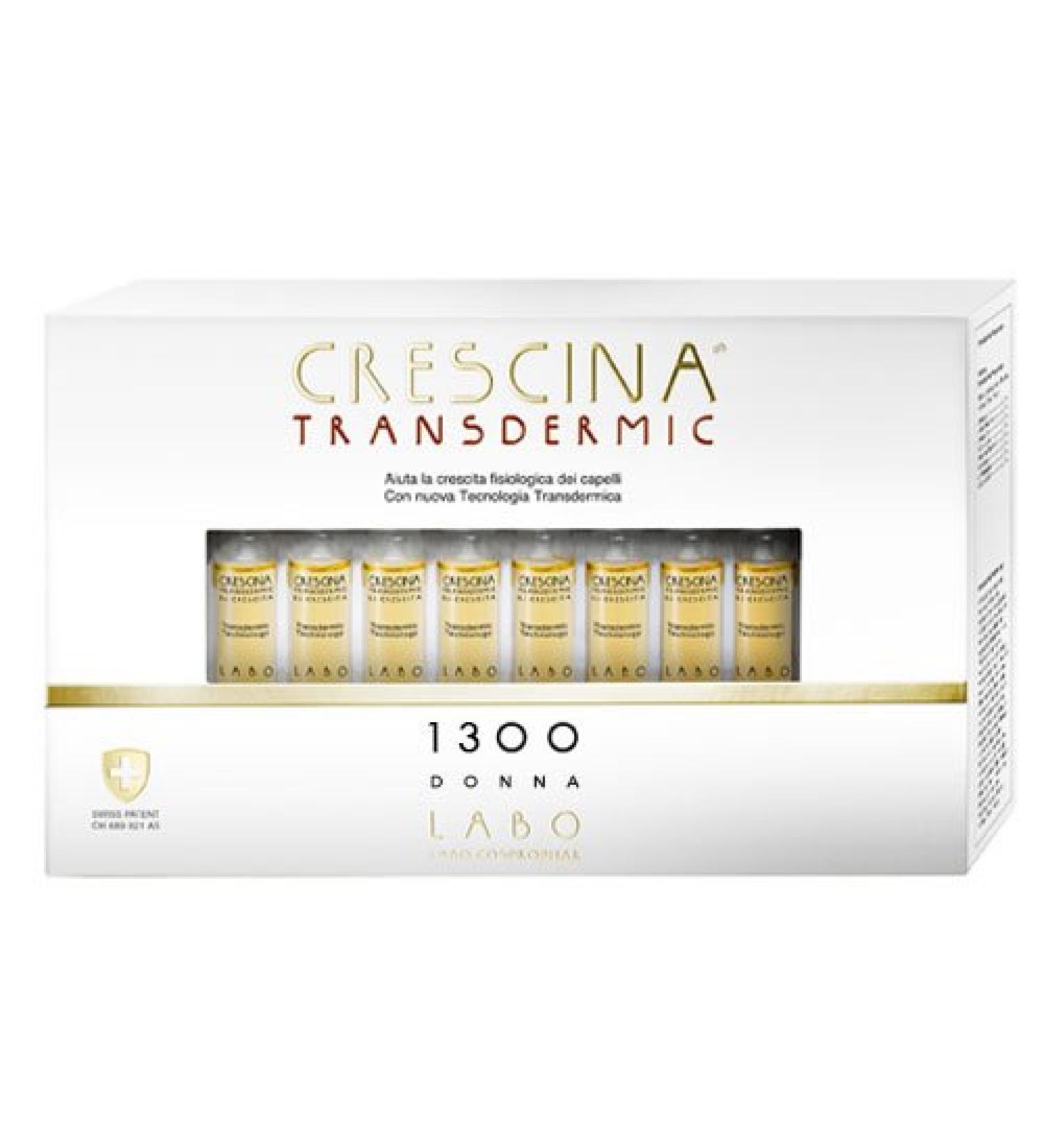 LABO CRESCINA TRANSDERMIC RI-CRESCITA 1300 Hair Protection Women 20 Vials