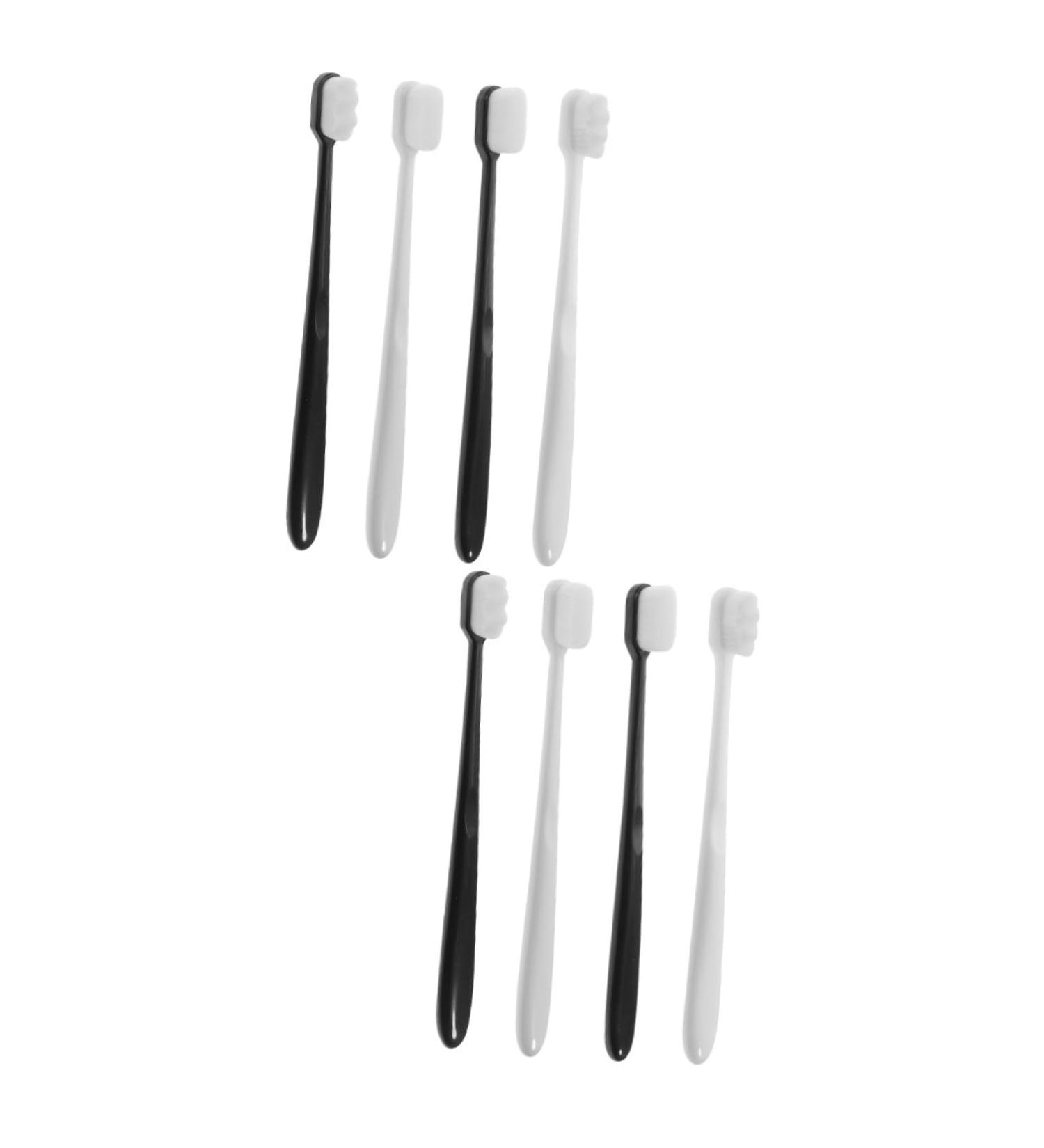 Healvian 8 pcs Soft Toothbrush Set | Premium Adult & Children's Travel Toothbrushes | Perfect for Home & Camping - Buy Online on GoSupps.com