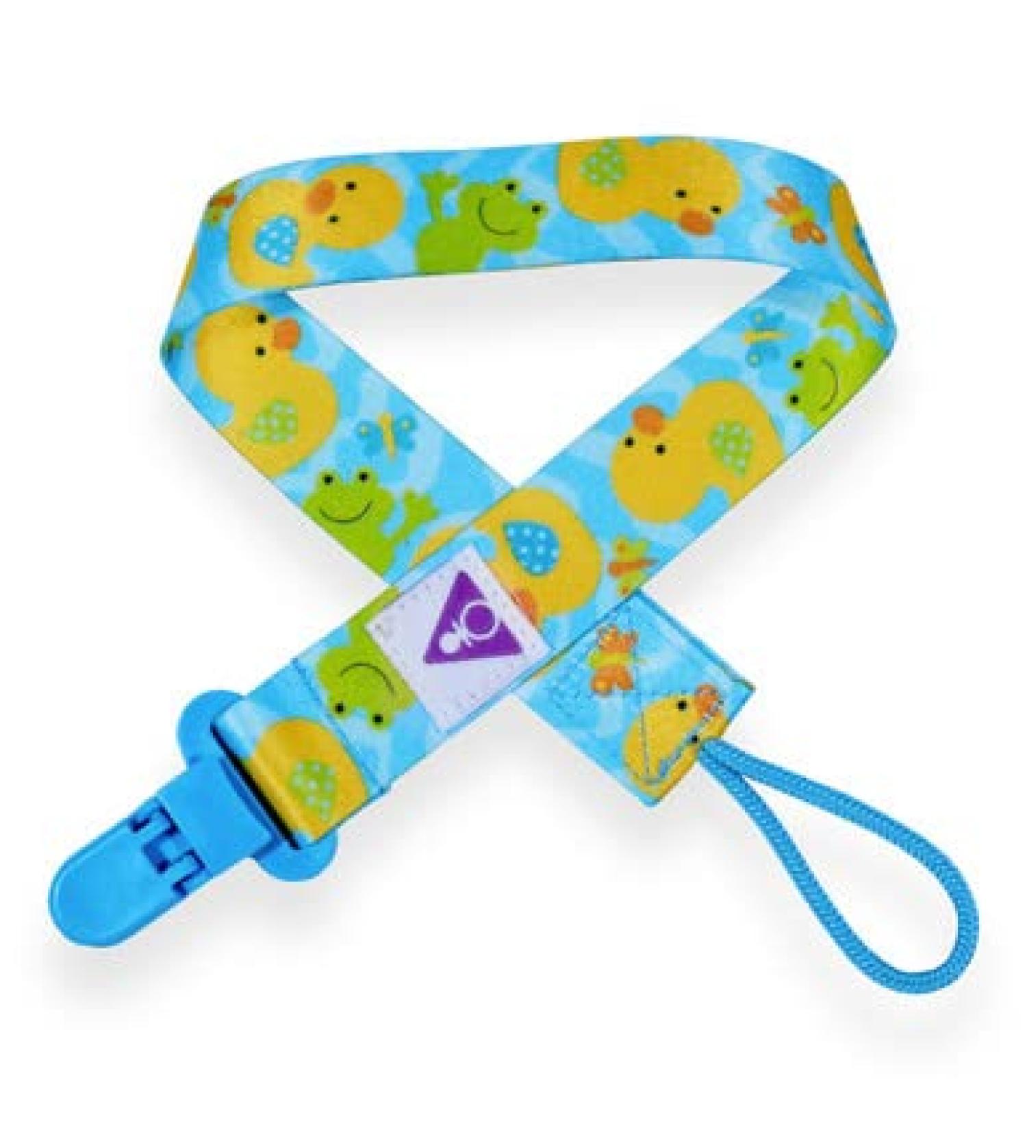 Pacifier Addict - Adult Pacifier Clip/Lanyard - Rubber Duck and Frogs