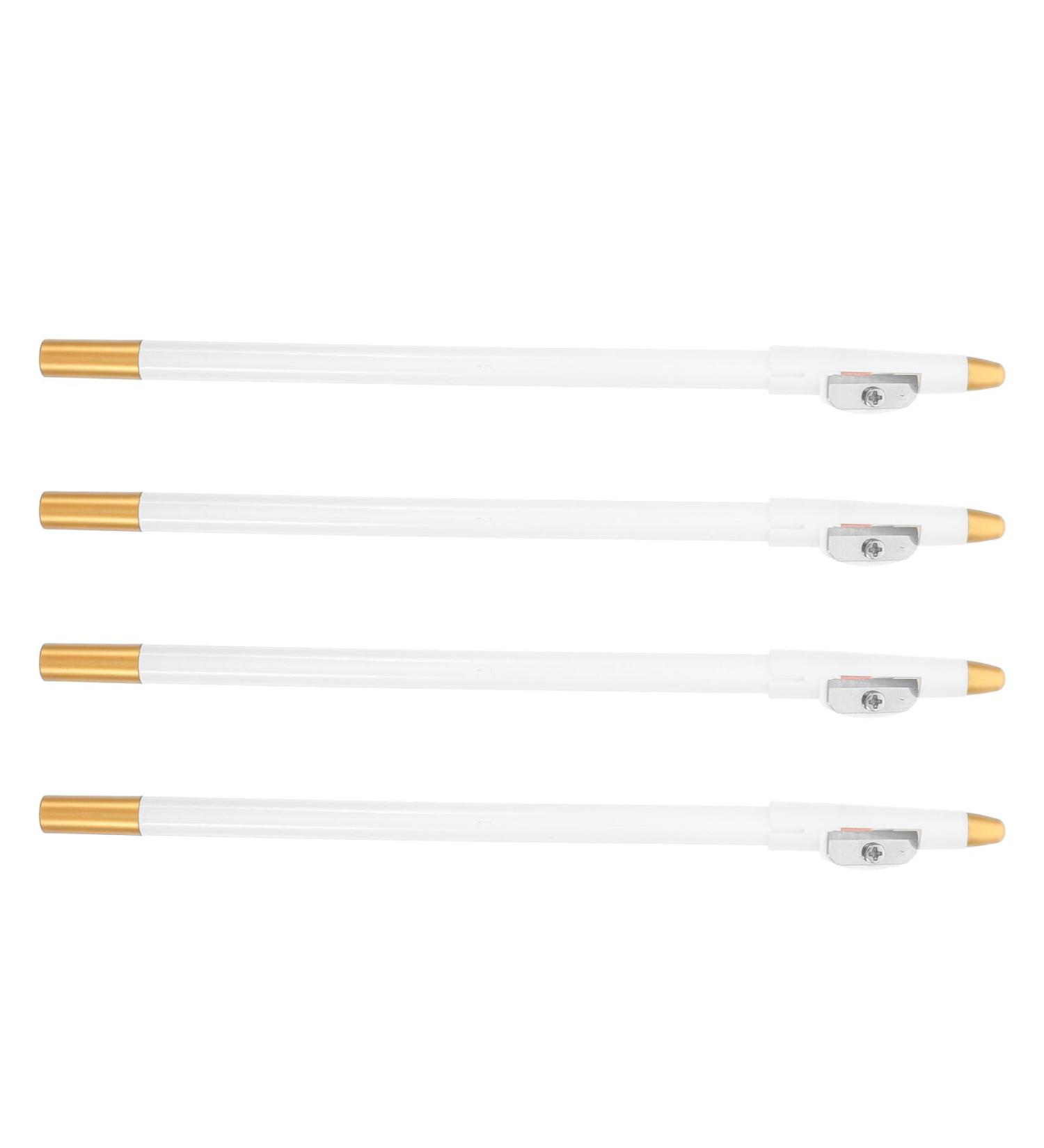 NUOBESTY Crayons Sourcils et Eyeliner Blancs 4 Pi ces avec Taille-Crayon Int gr Stylo Guide-Barbe R sistant L Eau et la Transpiration Outil de Pr cision pour Coiffure Maquillage - Buy Online on GoSupps.com