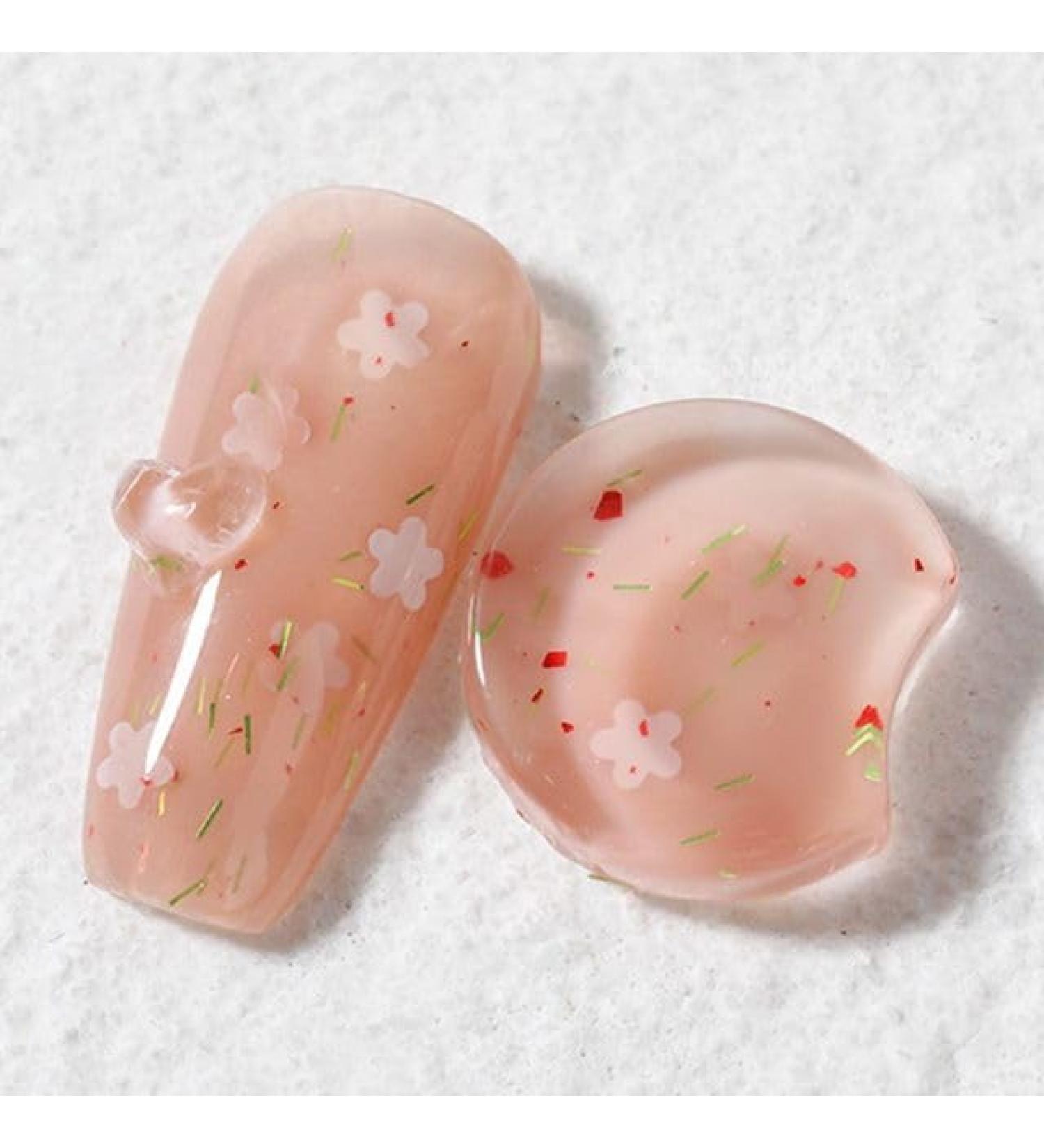 Colorful Translucent Varnish Hybird Gel Nail Polish Phototherapy Gel Nail Art Soak Off Gel Flowers Petal Gel - (Color: 2) - Buy Online on GoSupps.com