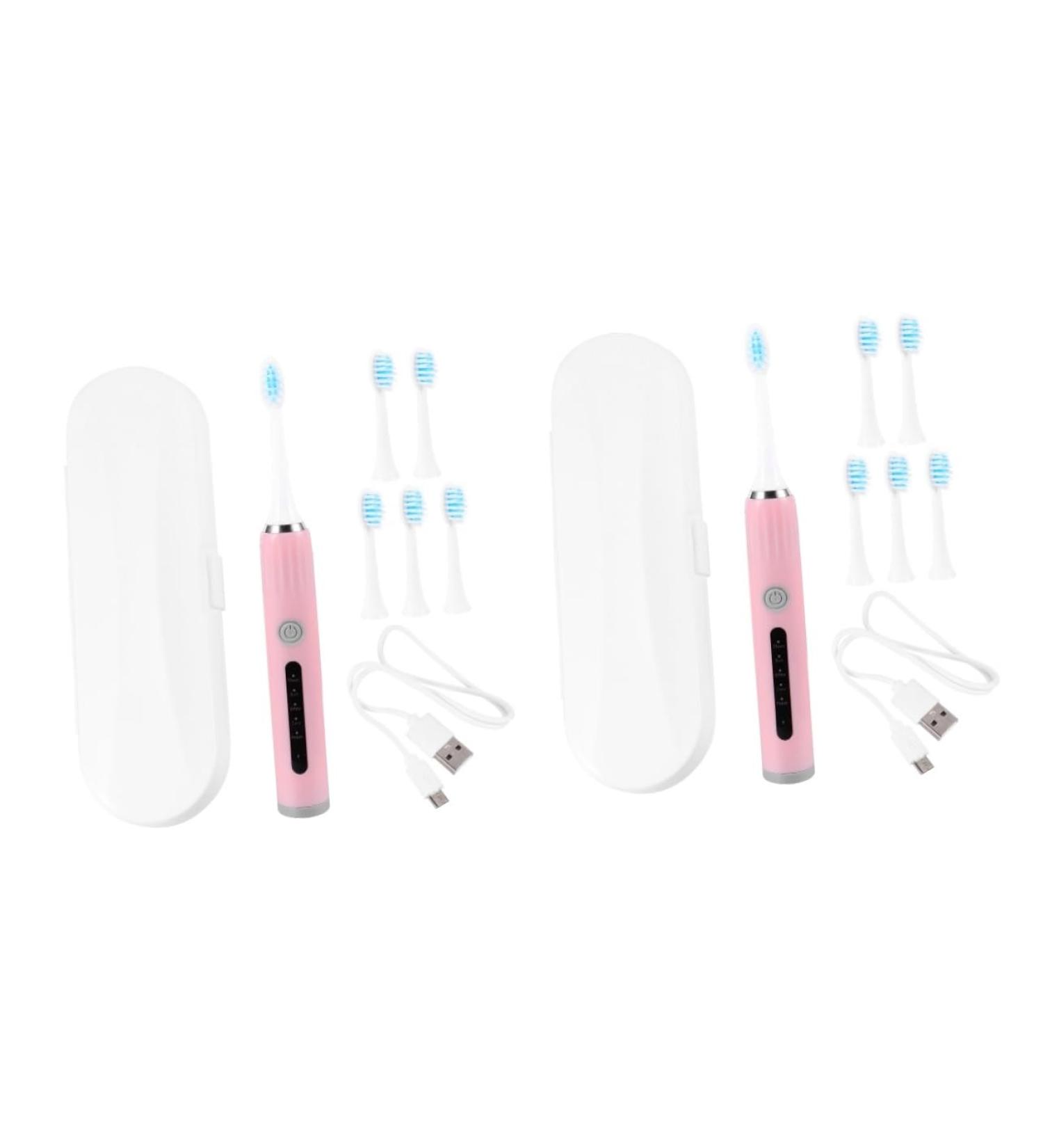 FOMIYES Electric Toothbrush Set - 2 Practical Portable Toothbrushes for Home Teeth Cleaning - Buy Online on GoSupps.com