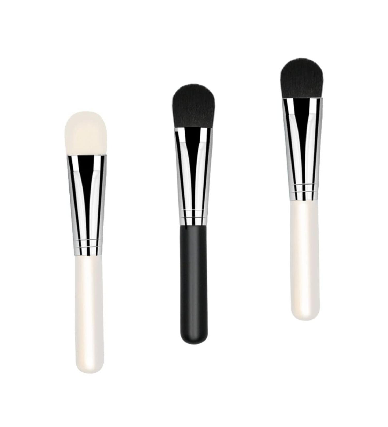 Cleaning Brush 3pcs Sleeping Handle Face Supplies Cream Acid Wooden Brushes Facial Silica Girls for Gel Applicator Beauty Household Women Mask Brush Makeup Cosmetic Salon Manual Fan (Color : Assorted 12x1.8cm Assorted - Buy Online on GoSupps.com