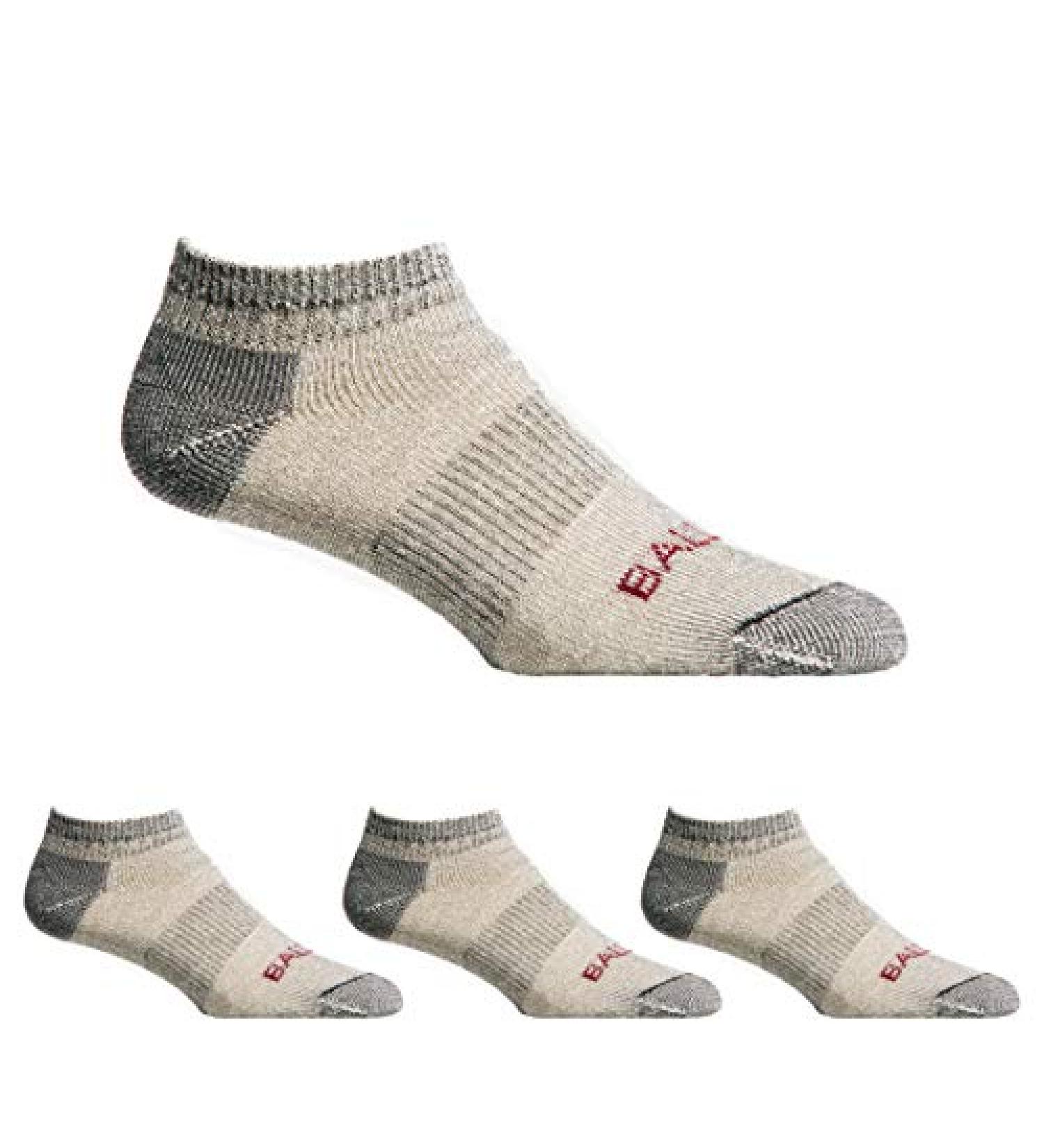 Ballston Lightweight Merino Wool Low Hiking Socks - 4 Pairs (Small, Lunar Gray) | All Season for Men and Women - Buy Online on GoSupps.com