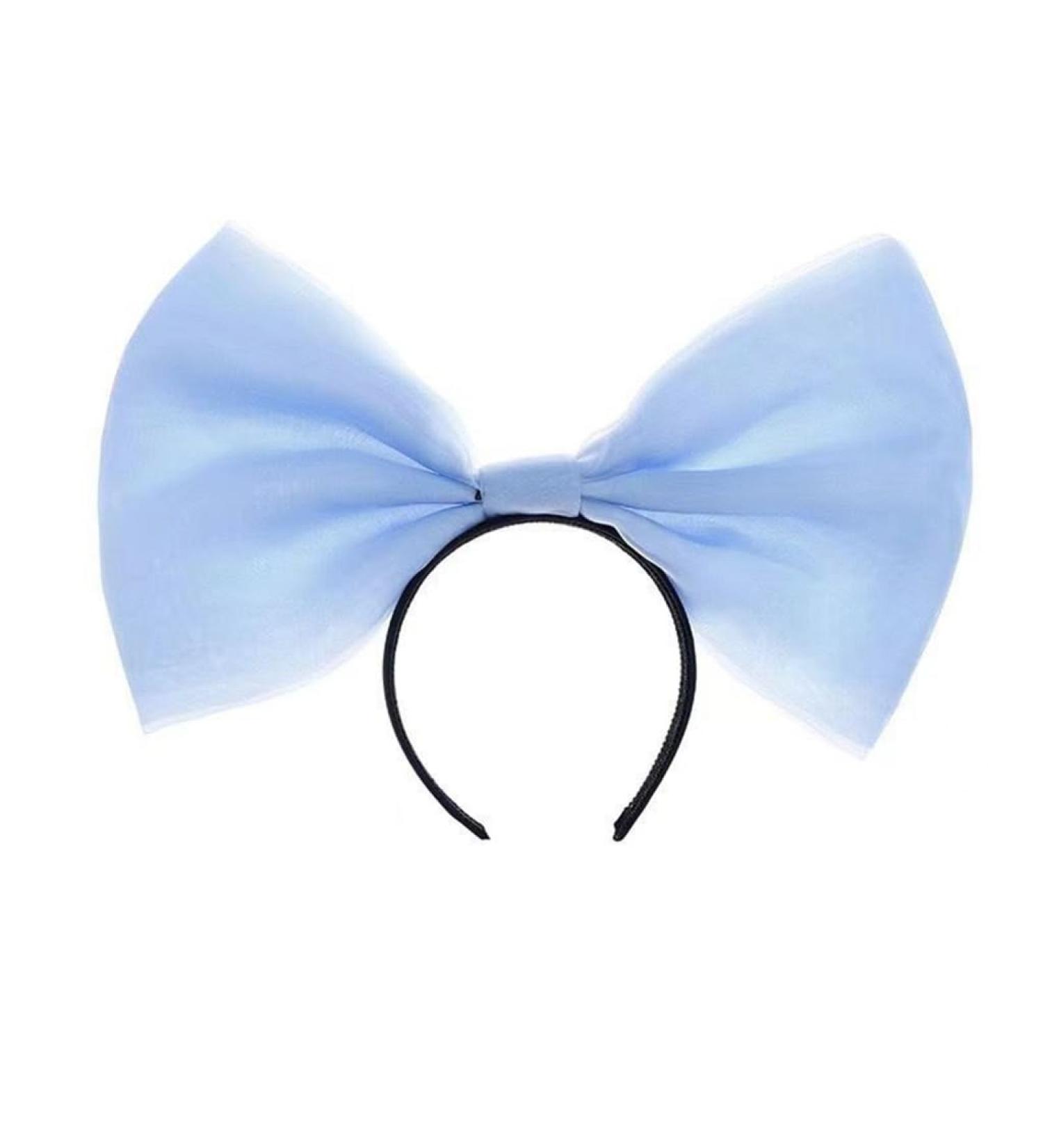 JSGHGDF Elegant Bowknot Hairband Delicate Decoration Hairpin Oversized Bow Knot Headband Ornament Headwear for Women and Girls Blue - Buy Online on GoSupps.com
