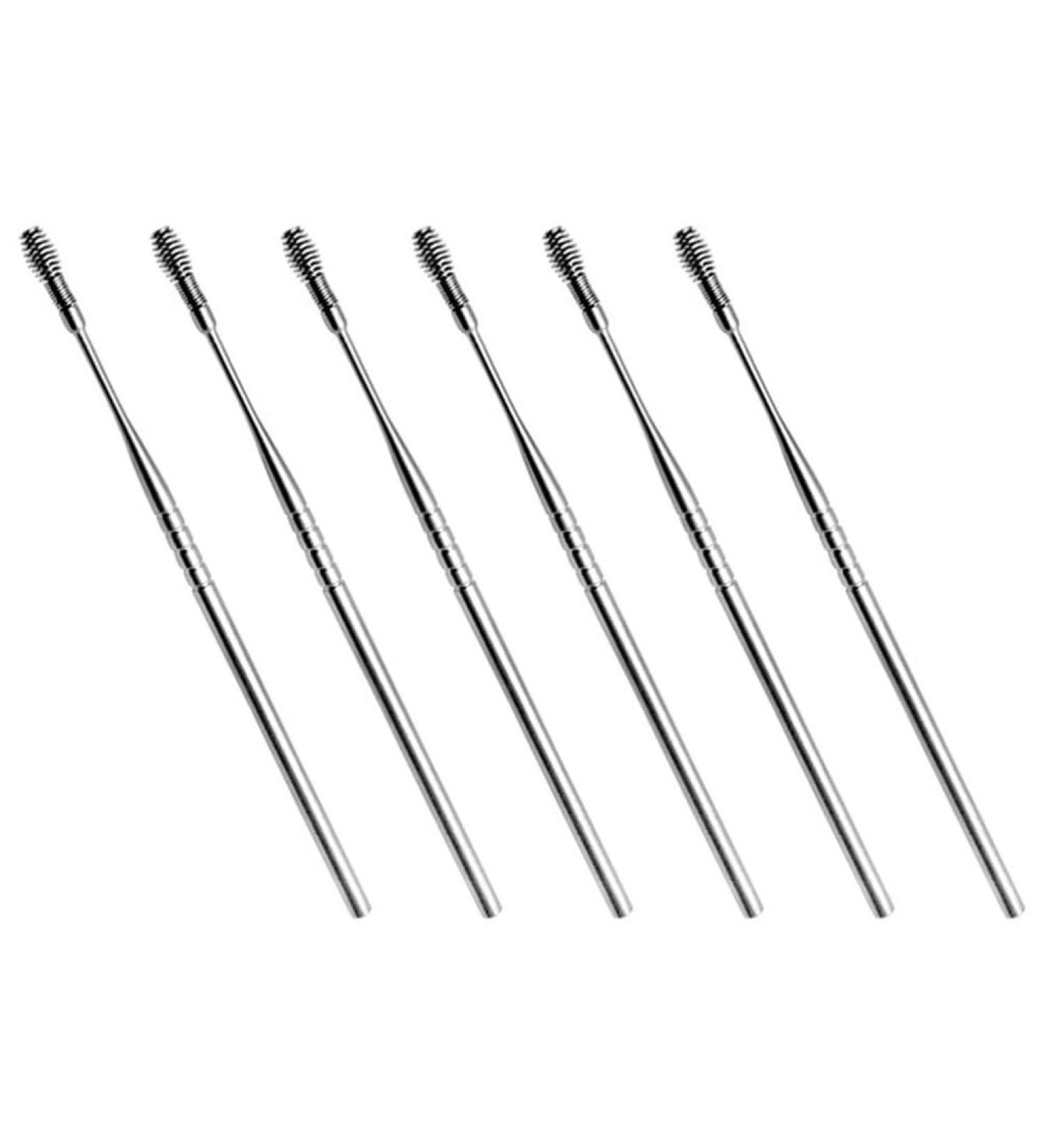 Spring Ear Pick Set - 6pcs Spiral & Curette Tools for Earwax Removal & Cleaning - Adults Ear Scoop Kit - Buy Online on GoSupps.com