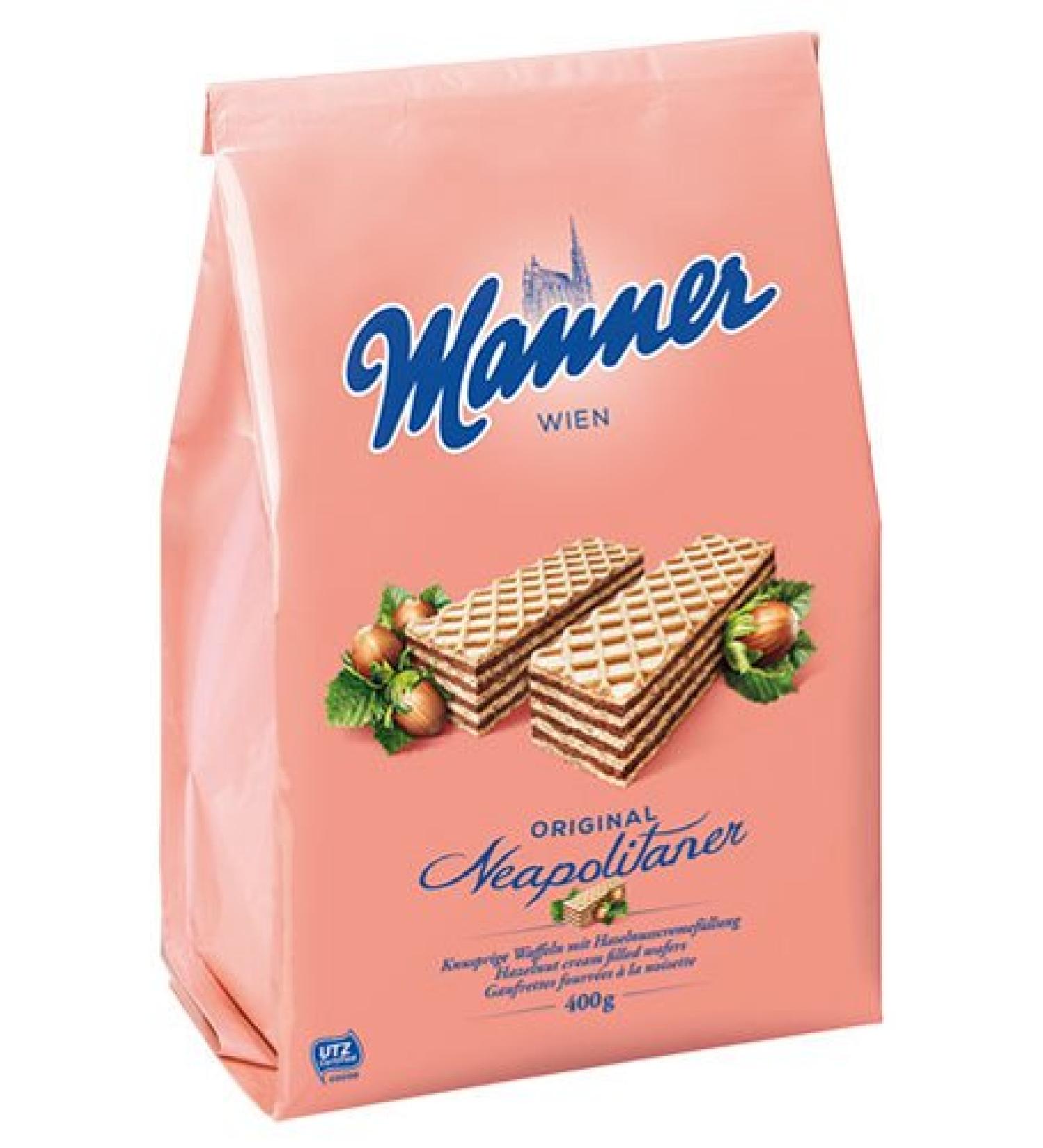 Manner Neapolitan UTZ Cuts 400g Pack of 5