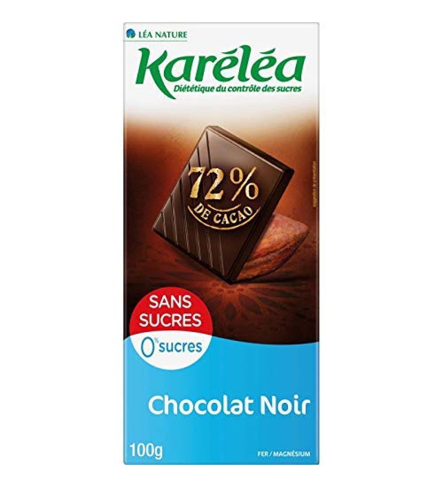 KARÉLÉA - Dark Chocolate Bar Tasting Sugar Free 100G - Pack of 2 - best offer