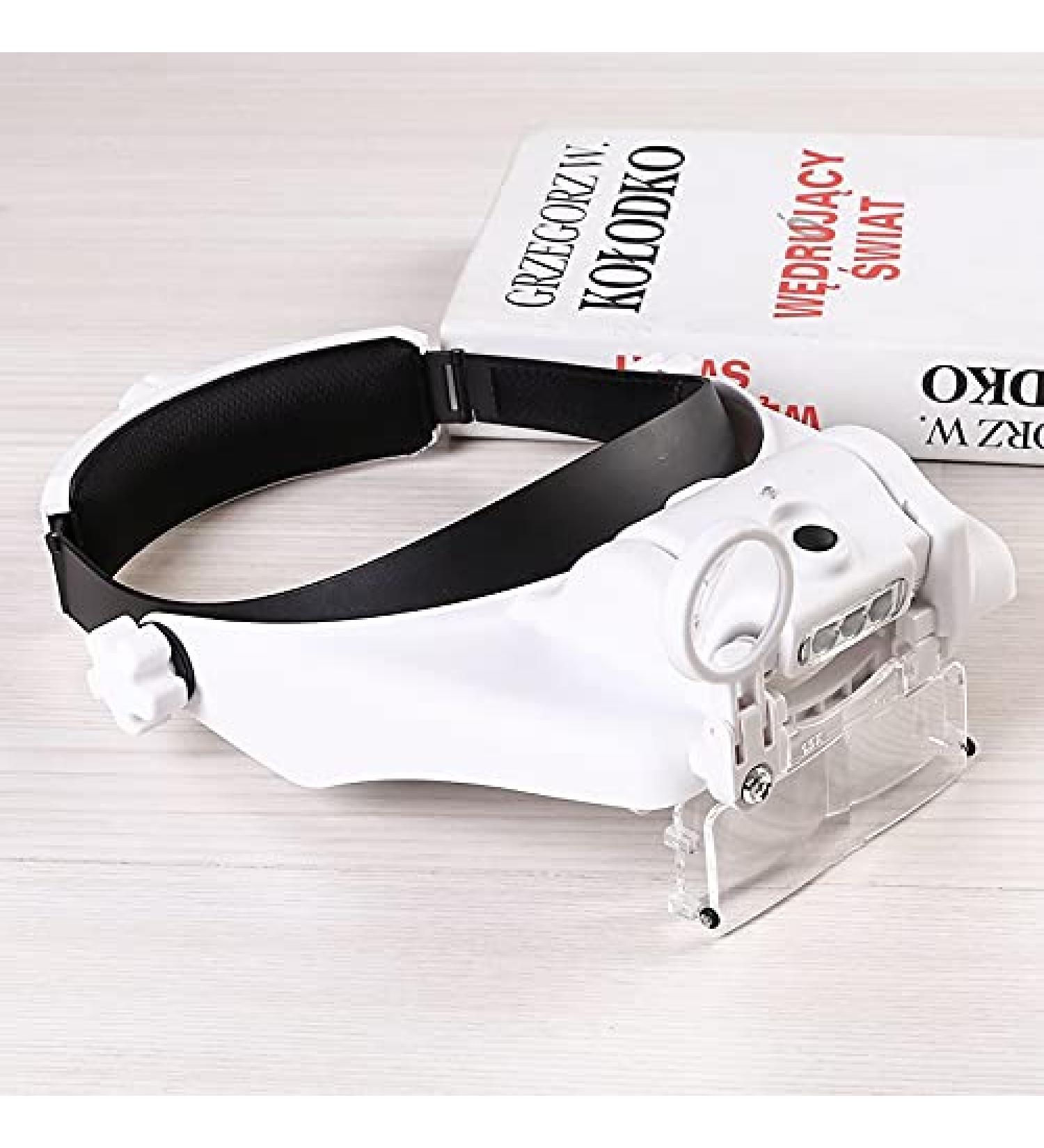 Magnifying Headband Magnifier Eyewear Lamp LED Illuminated Loupe Magnifier Magnifying Glasses 1.5X 2X 5X Lens Magnifying Glass Read Repai Good Times - Buy Online on GoSupps.com