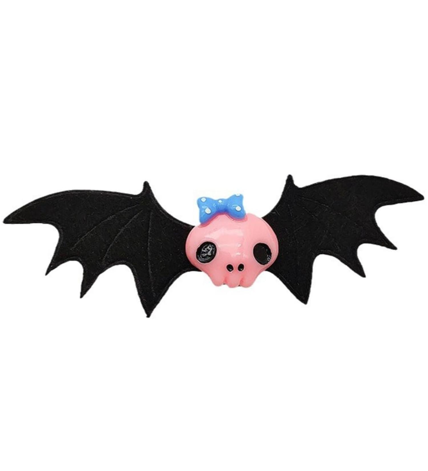 AJTUTUS Goth Bat Wing Shape Hairpins Hot Girls Punk Duckbill Hair Clip Halloween Punk Ponytail Bangs Hair Clip for Woman Child - Buy Online on GoSupps.com