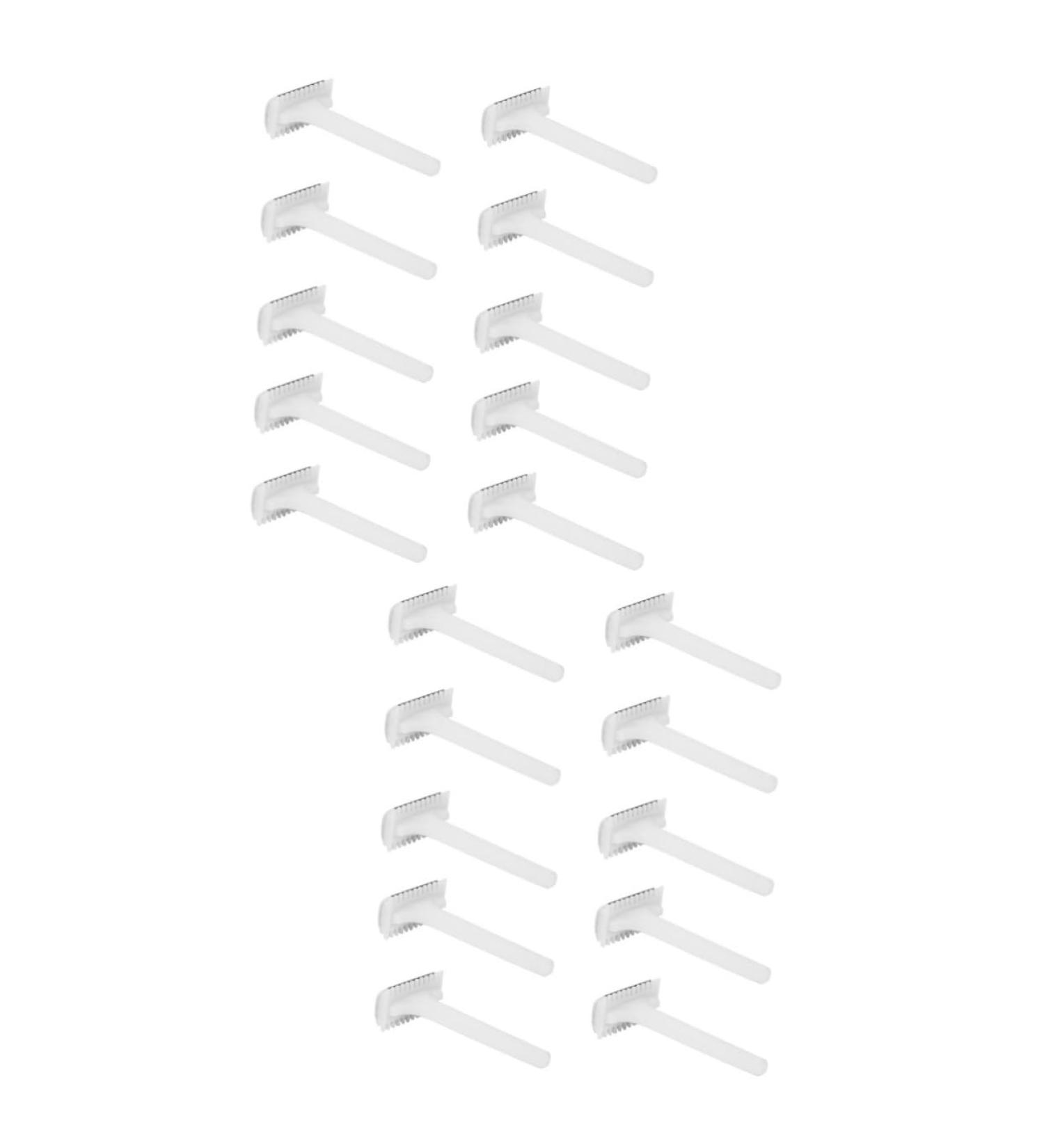 Beavorty 50 Disposable Skin Knives & Razors for Men | Body Hair & Pedicure - Premium Quality ABS White Razors - Buy Online on GoSupps.com