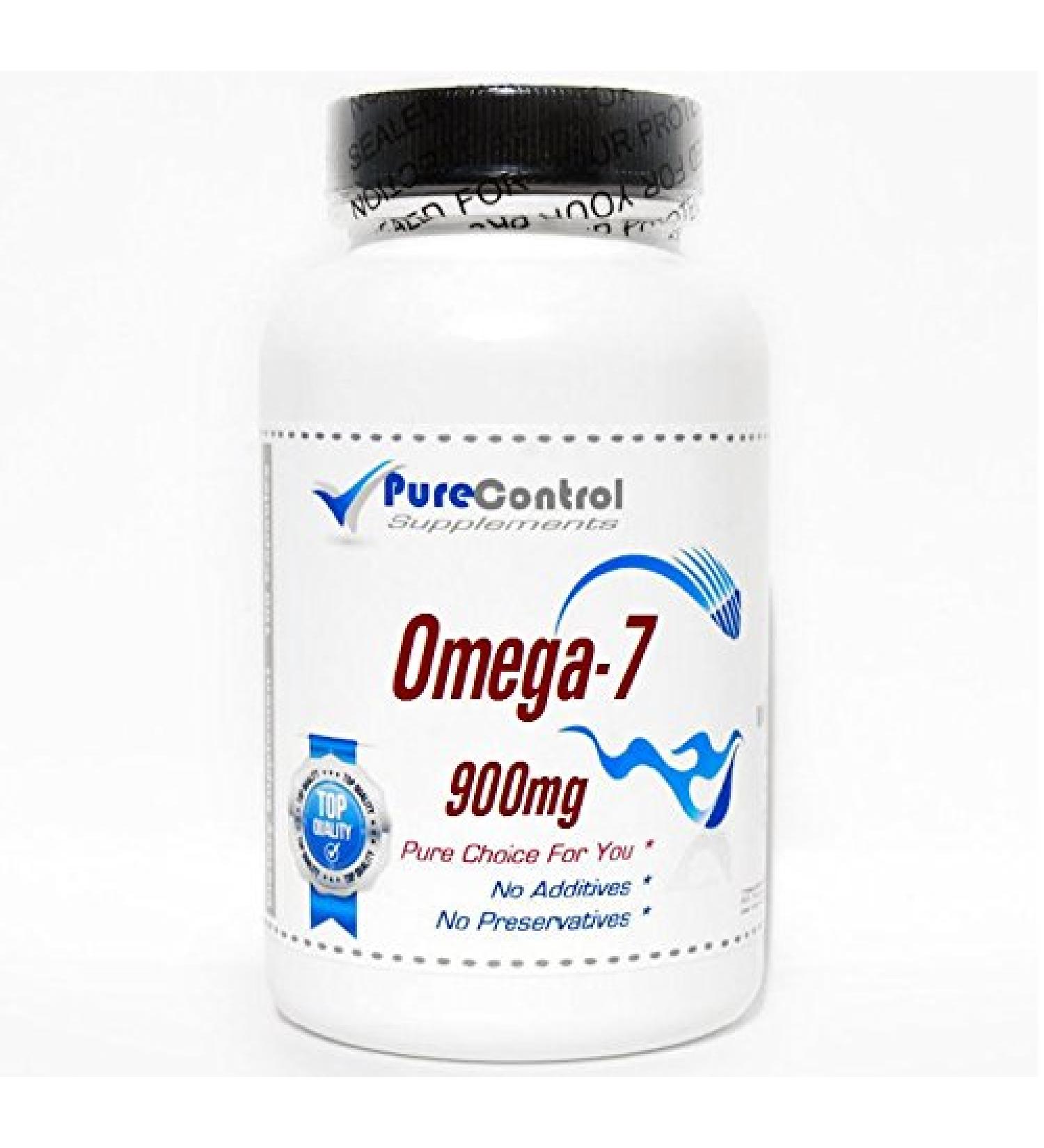 Omega-7 Omega 7 900mg Palmitoleic Acid // 200 Capsules // Pure // by PureControl Supplements