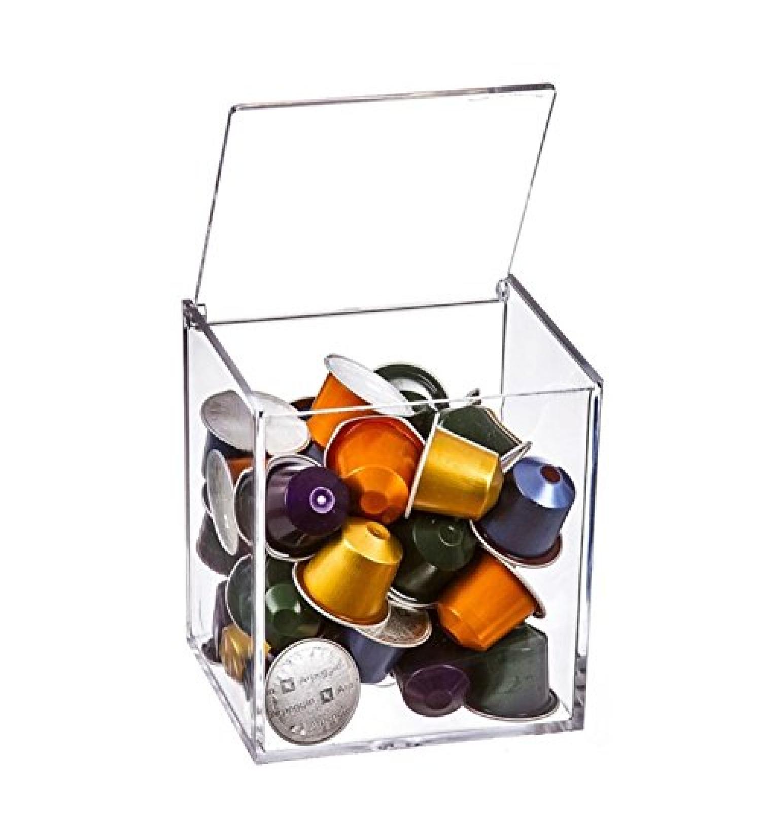 Casa D'Or Plexiglass capsule for 13 D/G capsules or 40 Nespresso capsules - Buy Online on GoSupps.com