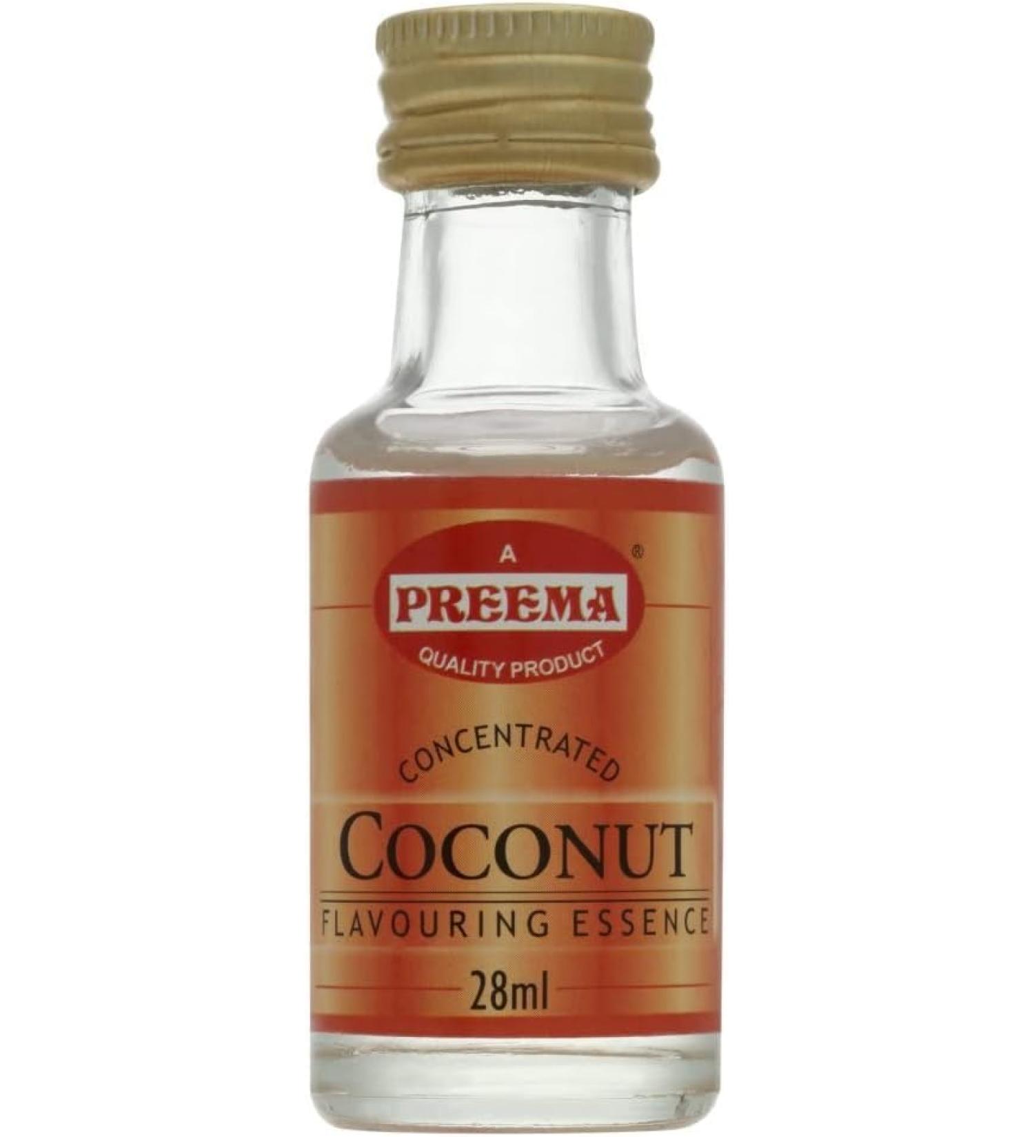 Preema Coconut 12 in to 28 ml Flavouring Essence Small Size Premium Quality| Prefect For Baking | Halal . - Buy Online on GoSupps.com