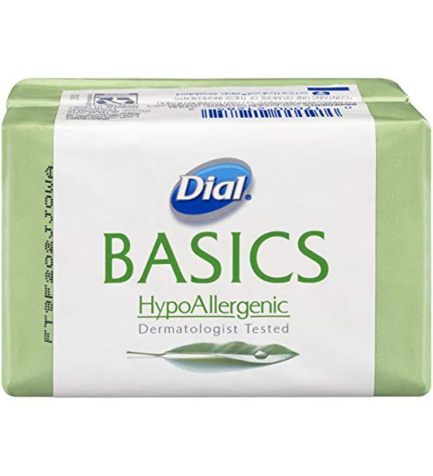 Dial Basics Hypoallergenic Bar Soap â€“ Gentle Skin Care, 2 Count Pack - Buy Online on GoSupps.com