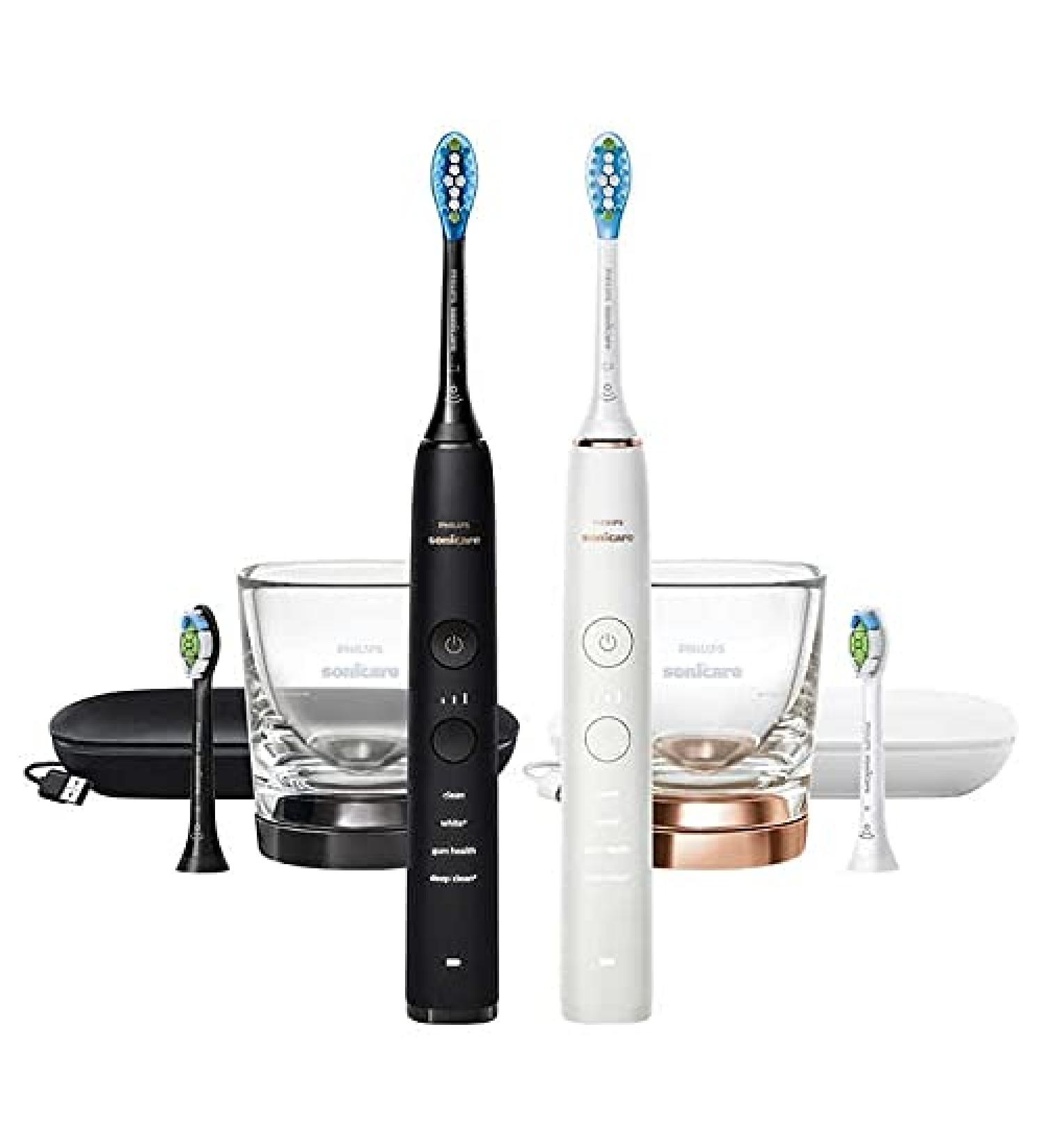 Philips Corded Electric Black Toothbrush for Unisex Adults White Black