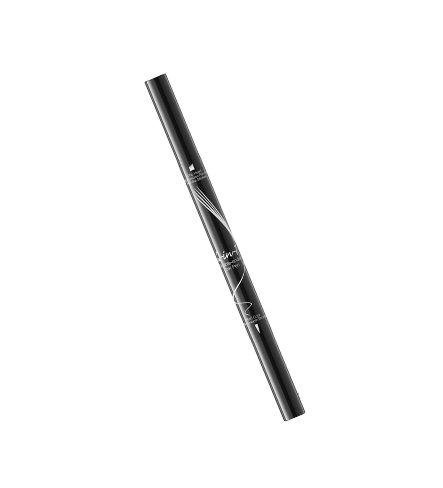 Stylo Sourcils Liquide Crayon Double Extr mit Avec 4 Pointes De Fourchette Maquillage Pour Filles Microblading Liquide Pour Les Yeux Black - Buy Online on GoSupps.com