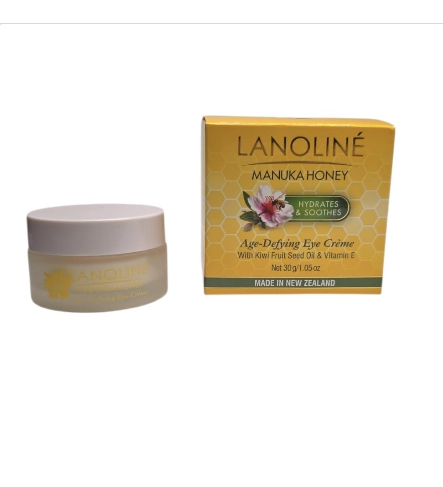 Lanoline Manuka Honey Age-Defying Eye Cr me 1.05 oz Anti-Wrinkle Eye Cream with Kiwi Seed Oil & Vitamin E Hydrating Firming Cruelty-Free Made in New Zealand