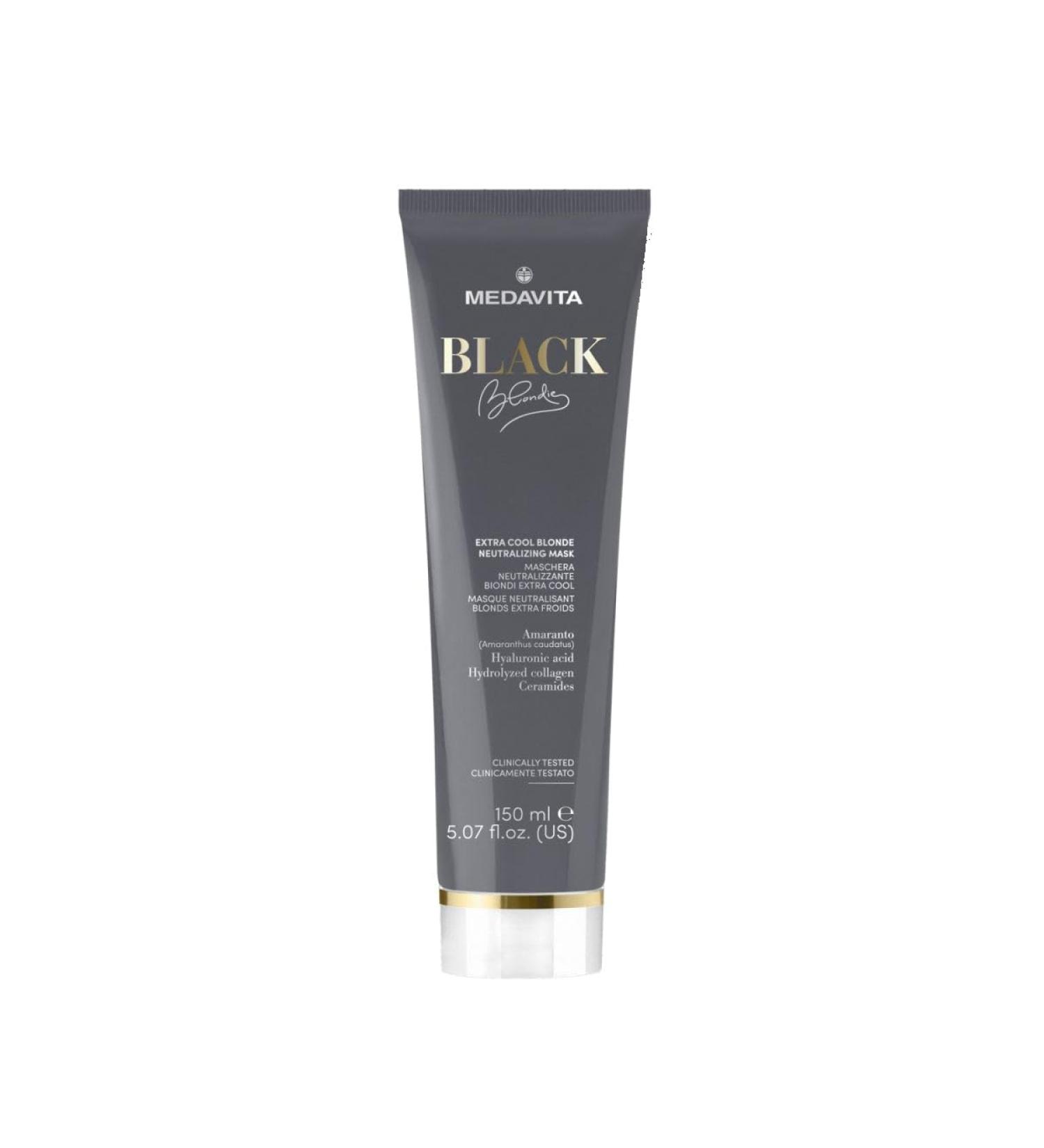 Medavita Black Blondie Extra Cool Blonde Neutralizing Mask 150 ml Intensive antiyellow conditioner for bleached blonde hair