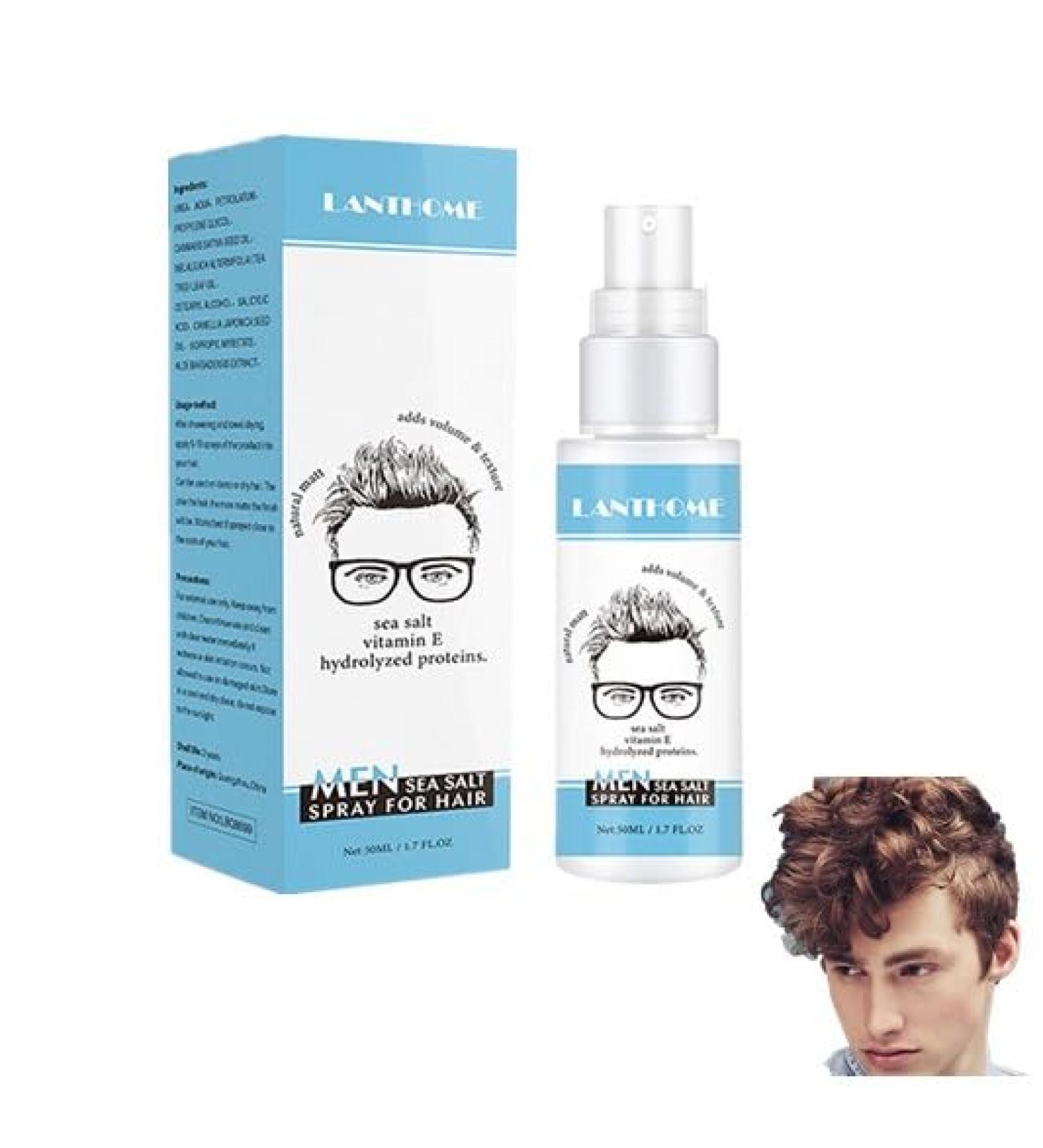 Men's Sea Salt Spray Quick Texturizing Hair Styling Volume Spray For Hair Men Natural Creates Waves And Textures With A Matt Finish Lifts And Texturizes Hair For A Beach Or Surfer Hair Style (1pc) - Buy Online on GoSupps.com