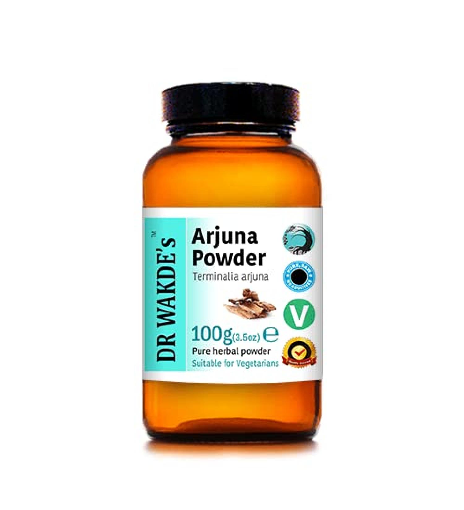 Arjuna Bark Powder (Terminalia arjuna) - 100g | Natural Heart Health Support - Buy Online on GoSupps.com