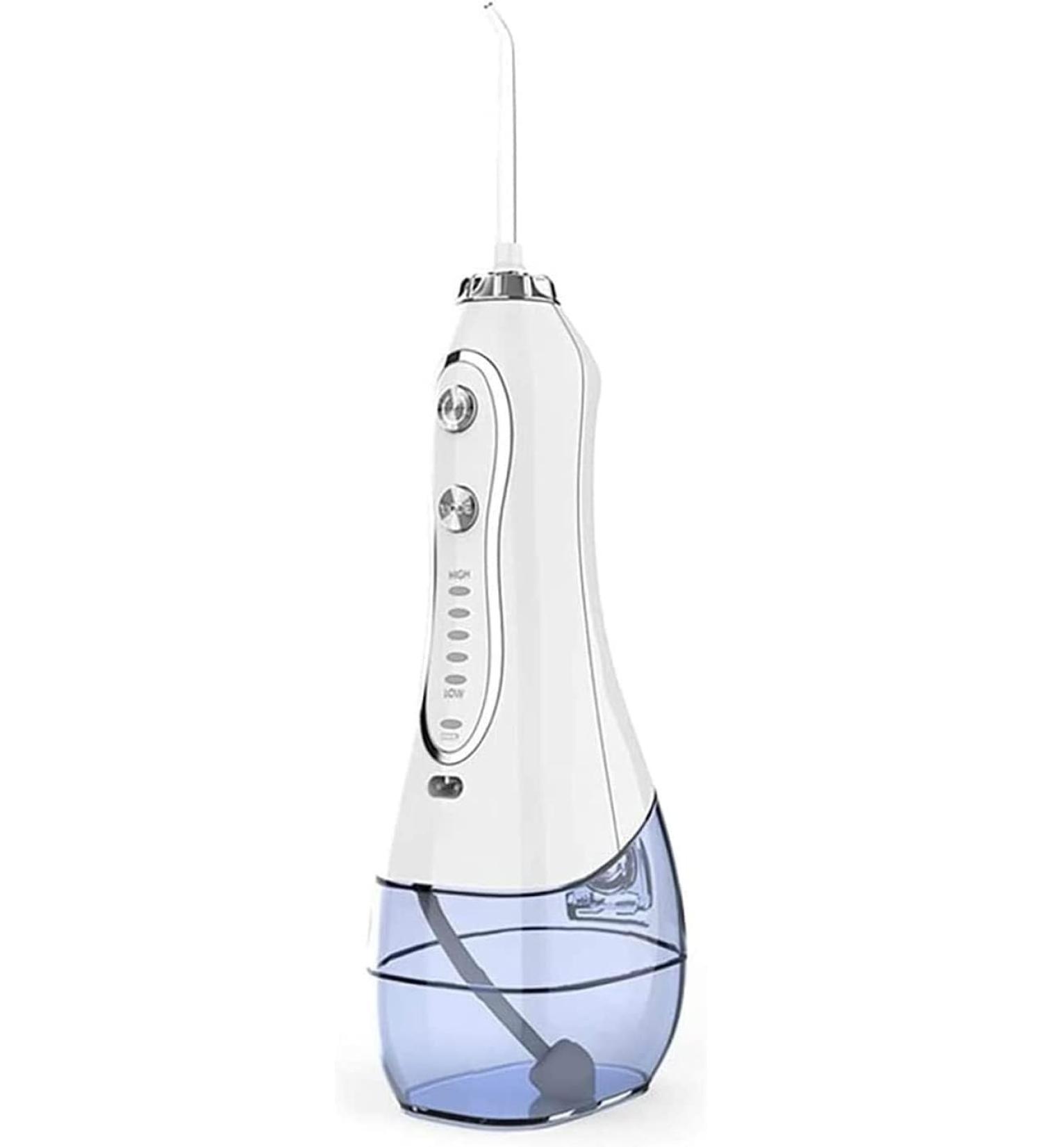 Portable Cordless Water Flosser - IPX7 Waterproof Dental Oral Irrigator | 300ML Rechargeable | 5 Modes for Home & Travel | Ideal for Braces & Bridges Care - Buy Online on GoSupps.com