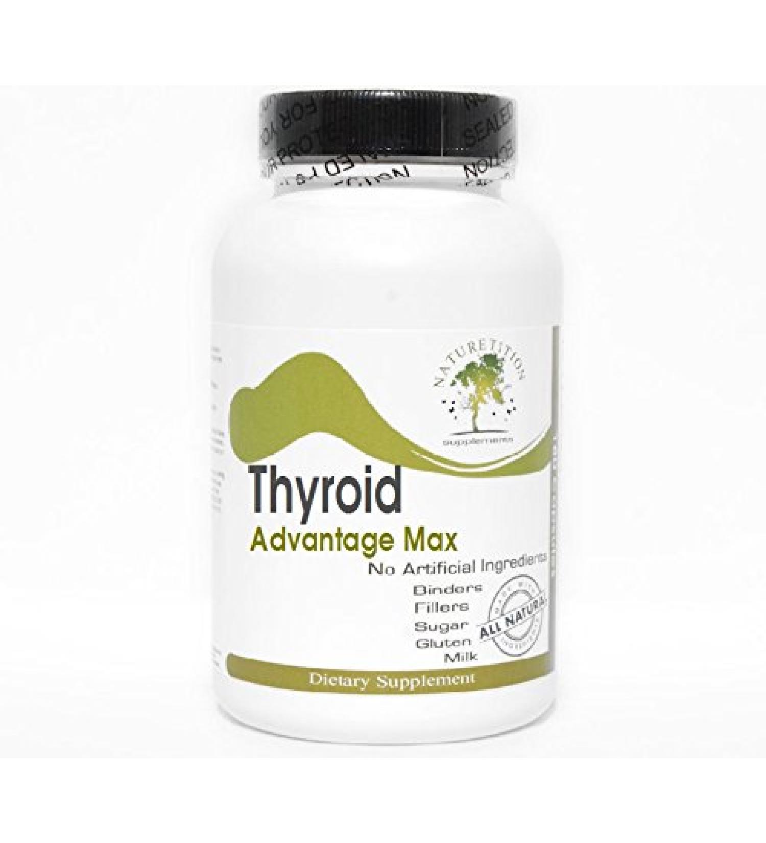 Thyroid Advantage Max 180 Capsules - No Additives Naturetition Supplements