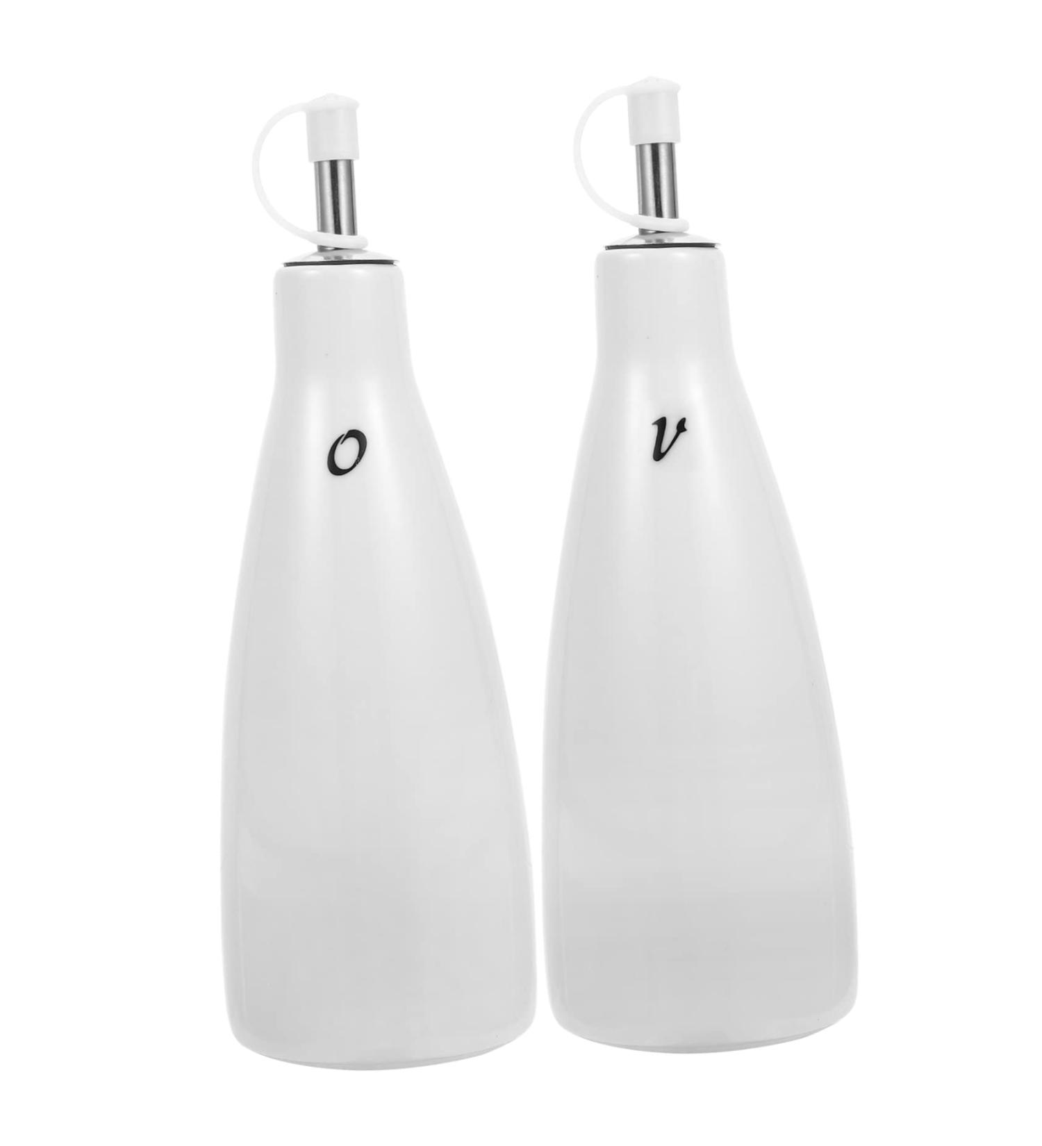 Zerodeko Kitchen Pantry Storage 2pcs Ceramic Oil Vinegar Pot Spice Bottle Pp Simple White Kitchen Storage Pantry - Buy Online on GoSupps.com