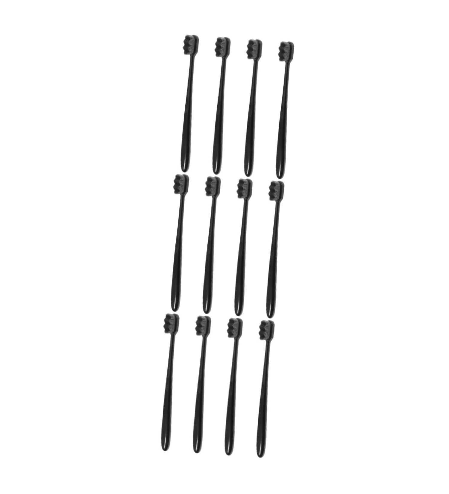 Lurrose 12 pcs Soft Travel Toothbrush Set | Aesthetic & Portable Design for Adults & Kids | Fine Bristles for Gentle Cleaning - Buy Online on GoSupps.com