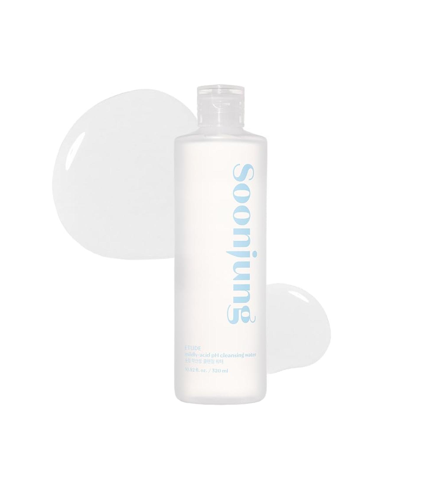ETUDE SoonJung 5.5 Cleansing Water 320ml (23AD)| Low pH Face Cleanser | Korean Hypoallergenic Skin Care | Removes Makeup and Impurities on the Skin - Buy Online on GoSupps.com