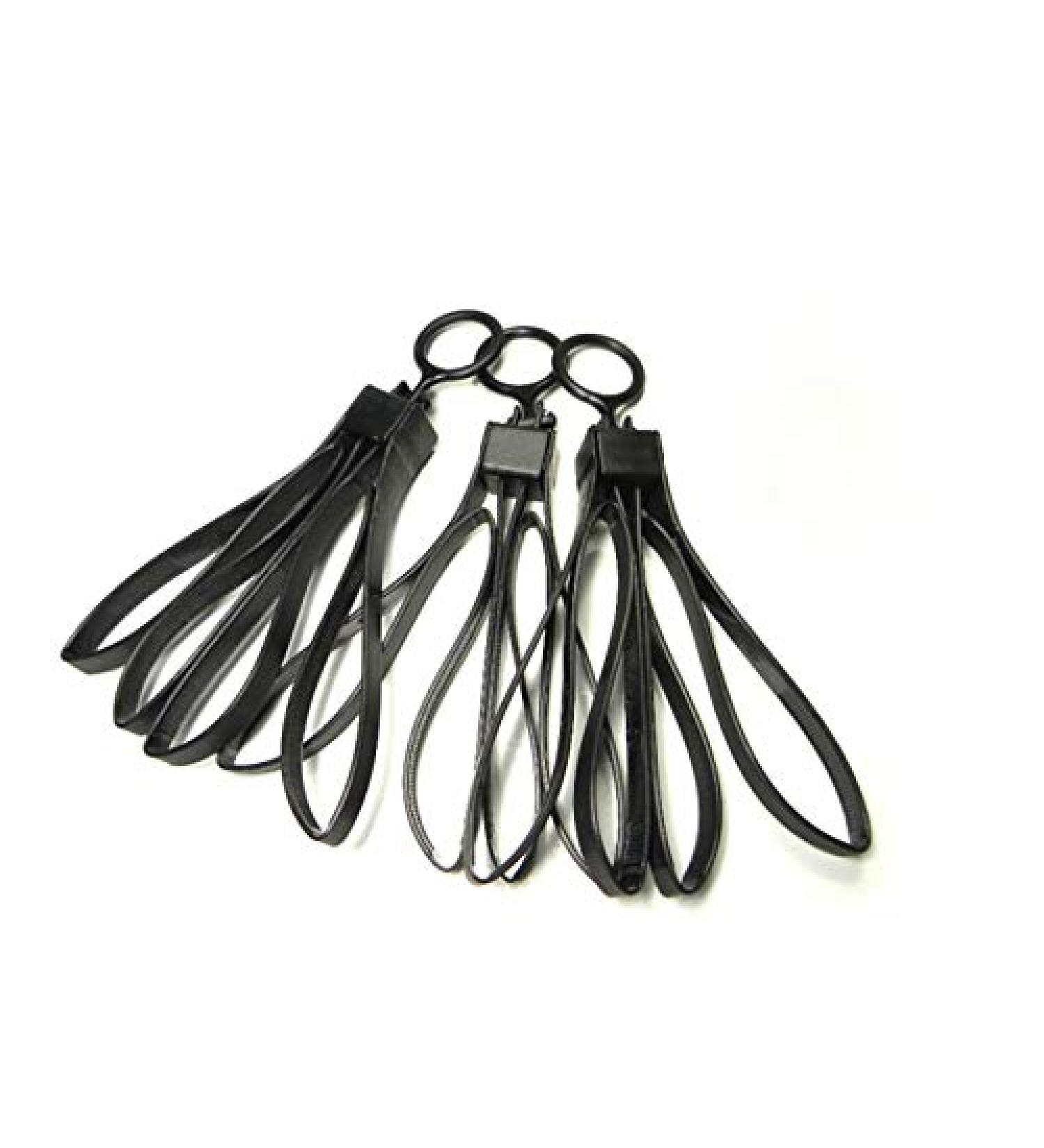 TMC Foldable Plastic Pacifier Restraints Black Pack of 3