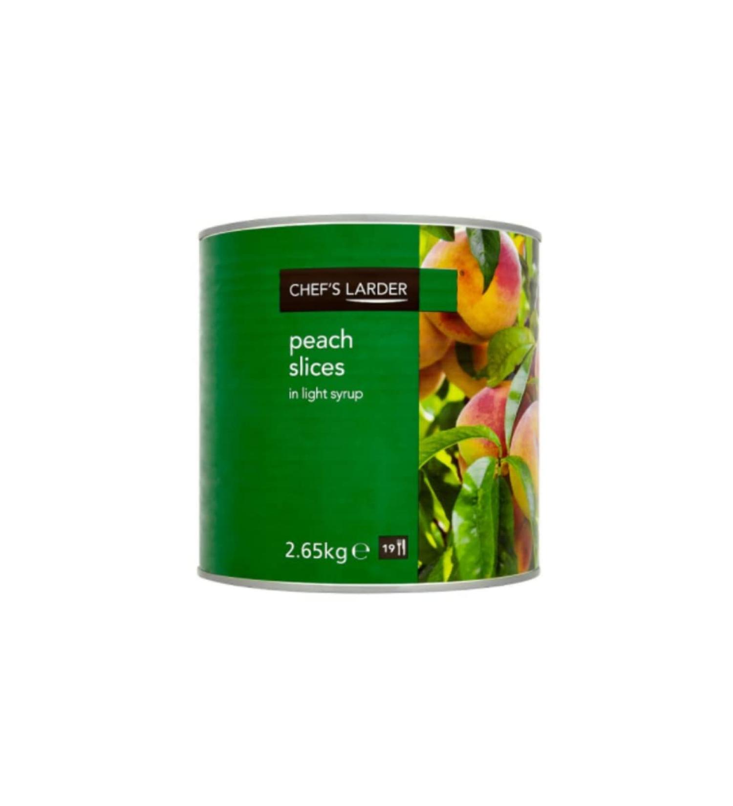 Chef's Larder Peach Slices in Light Syrup 2.65kg x 6