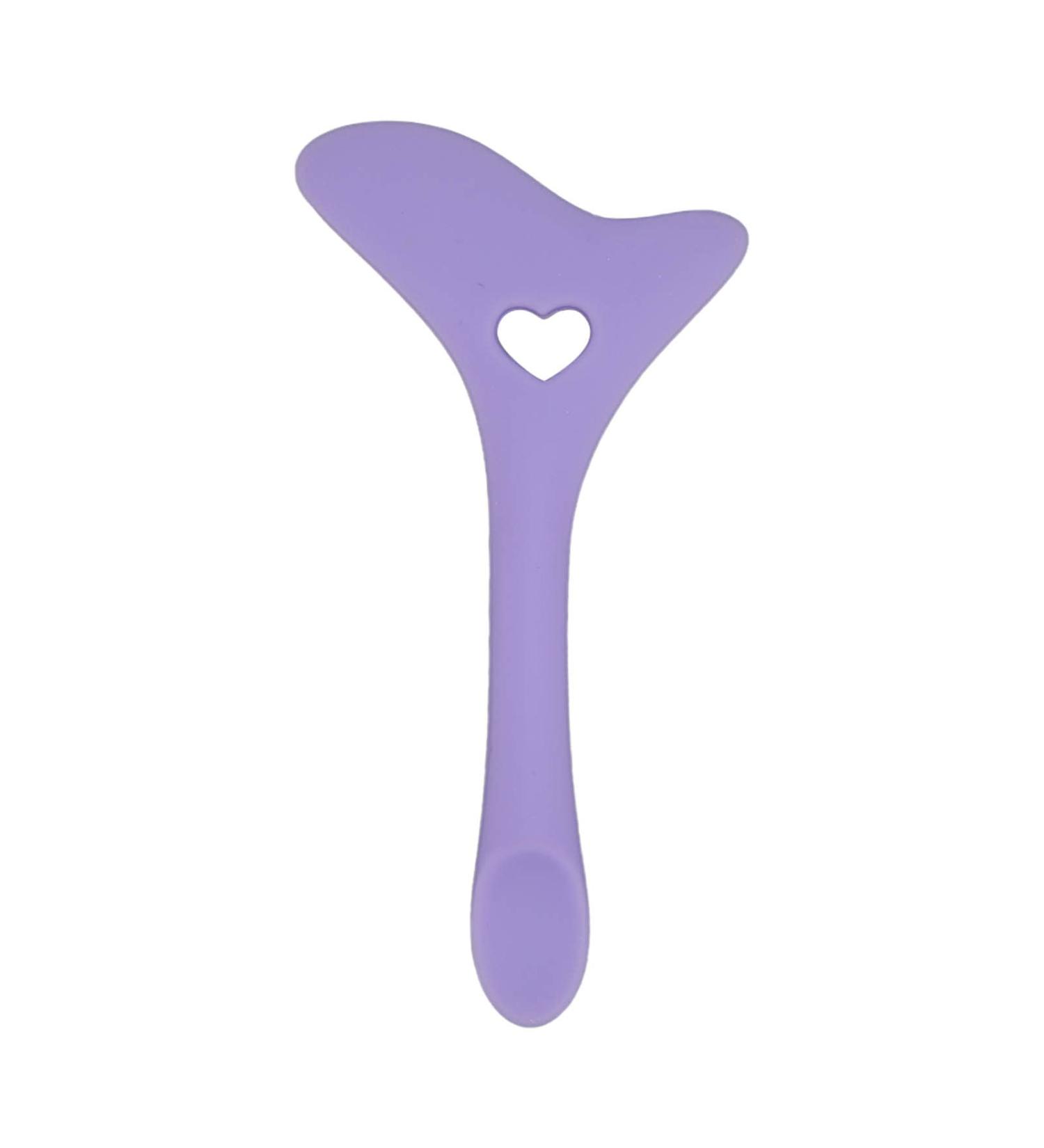 Eye Makeup Auxiliary Guard Tool Reusable Silicone Eye Makeup Aid Tool with Cream Applicator for Women Eyeshadow Mascara Drawing Accessories(Purple) - Buy Online on GoSupps.com